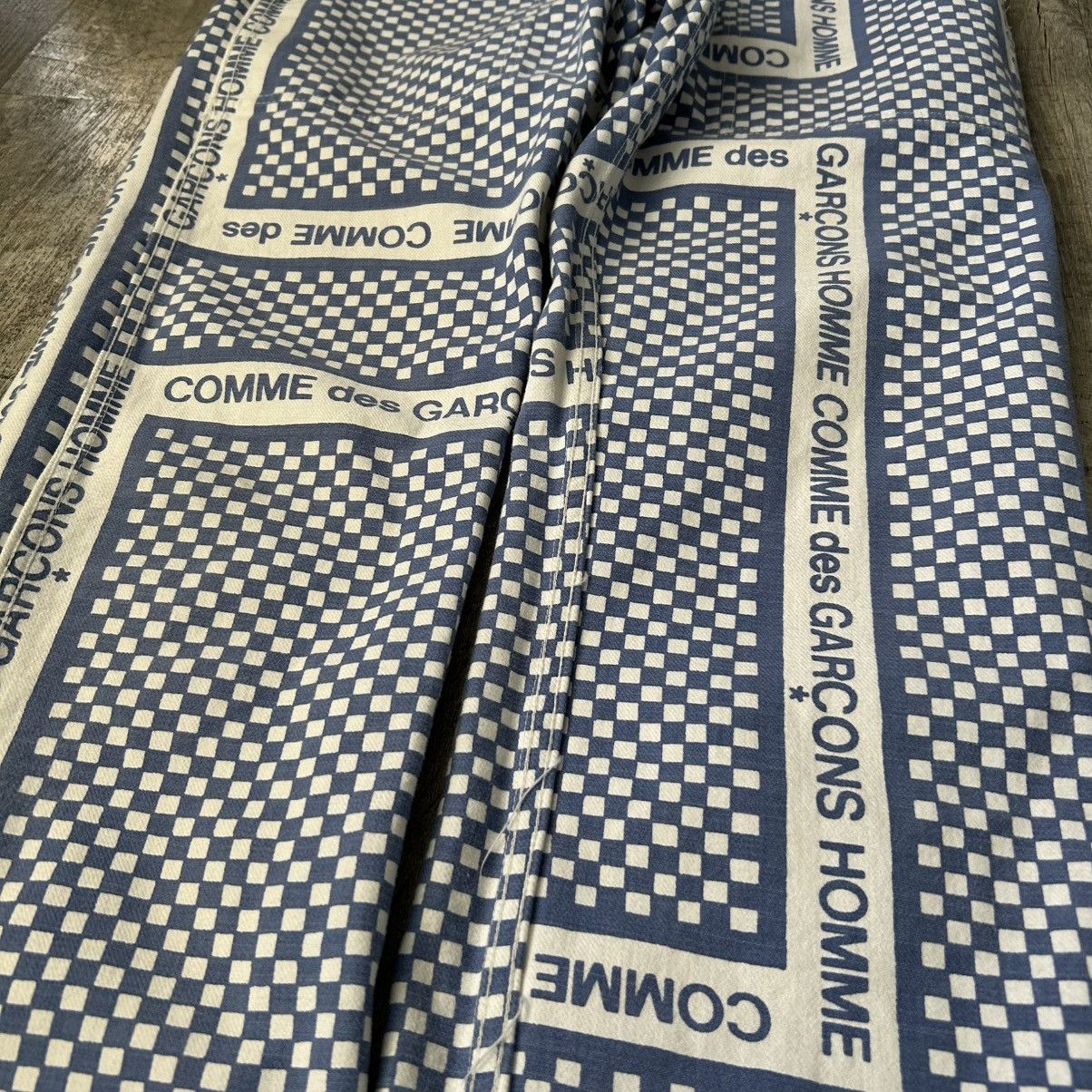 Comme des Garcons Homme 2003 Reversible Checkered Work Pants SZ 32” W x 27.5” L Size US 32 / EU 48 - 3 Thumbnail