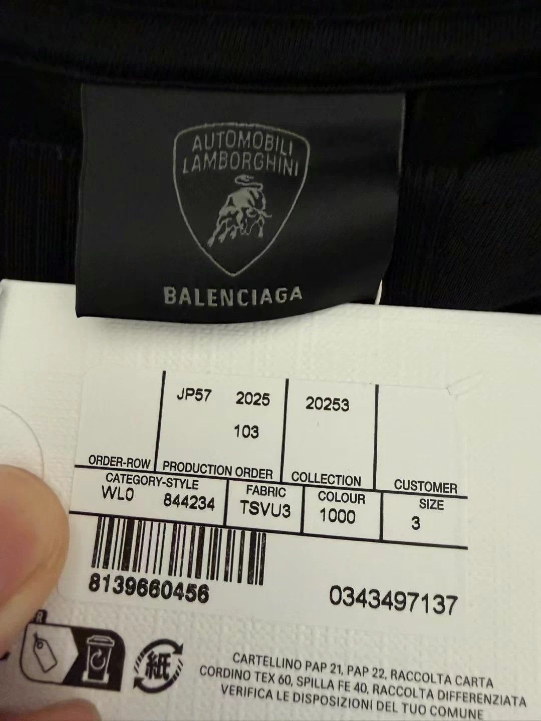 Balenciaga Balenciaga x Lamborghini collaboration short-sleeved jersey Size US L / EU 52-54 / 3 - 4 Thumbnail