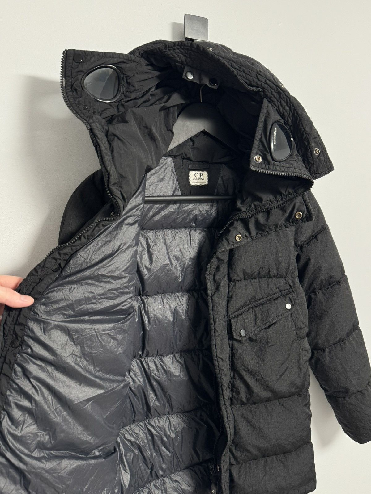 C.P. Company C.P. Company Jacket Kids Size 10 Down Black Puffer Hooded Size US XS / EU 42 / 0 - 18 Thumbnail