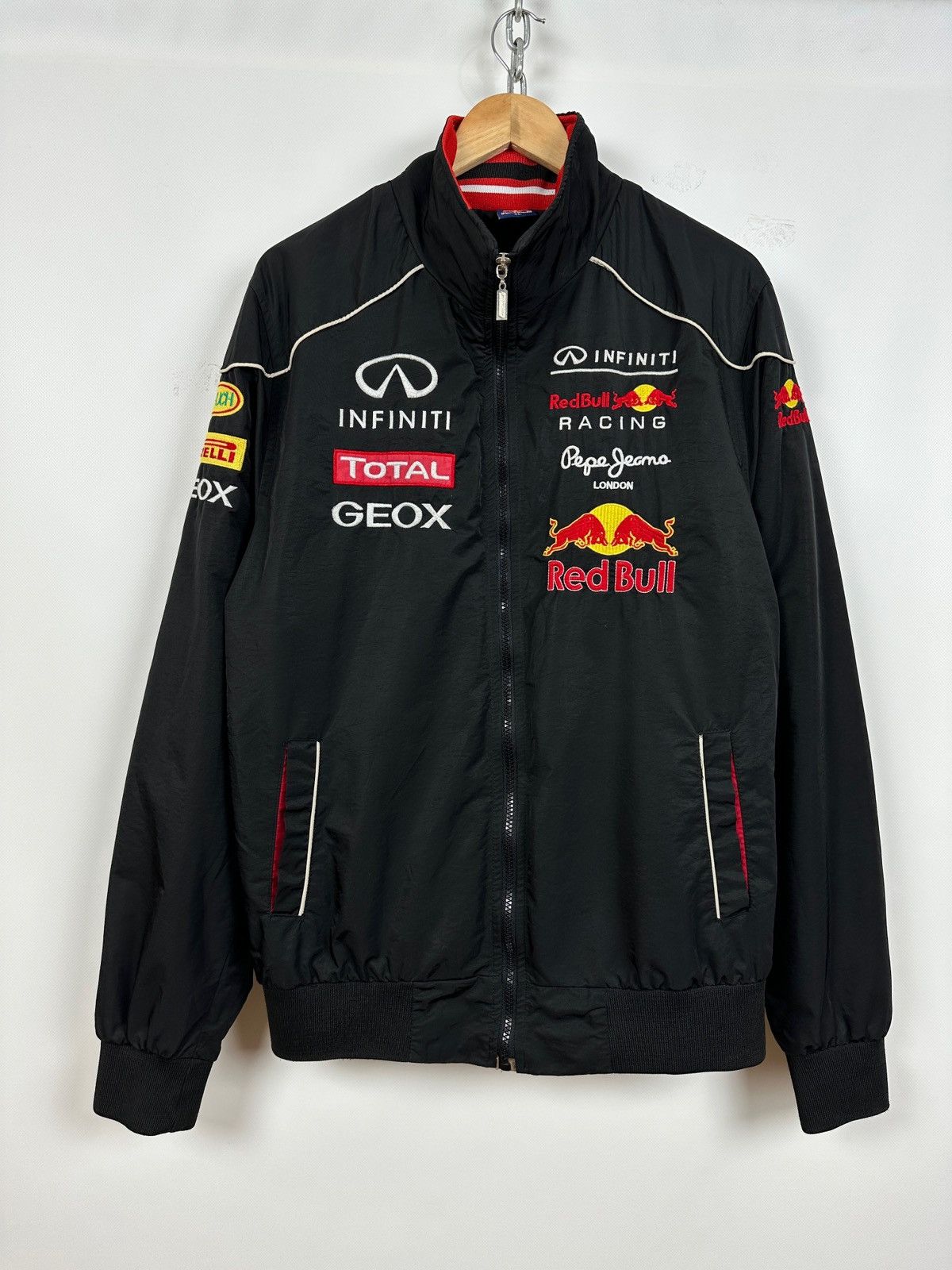 Red Bull Vintage Infinity Red Bull Pepe Jeans Light Racing Jacket Size US XL / EU 56 / 4 - 5 Thumbnail