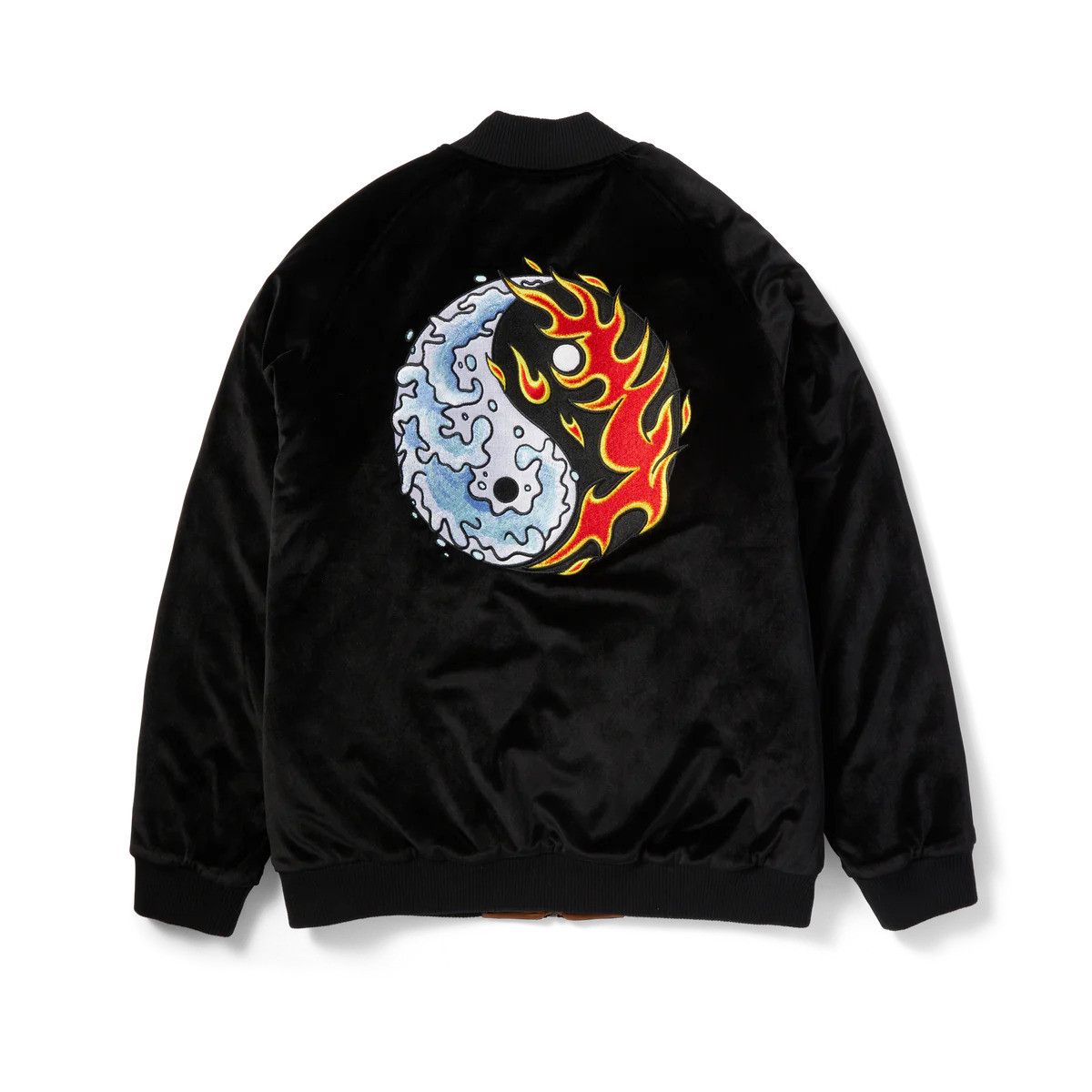 Huf Huf Destructive Skajyan Reversible Bomber Jacket Fire Water Size US L / EU 52-54 / 3 - 3 Thumbnail