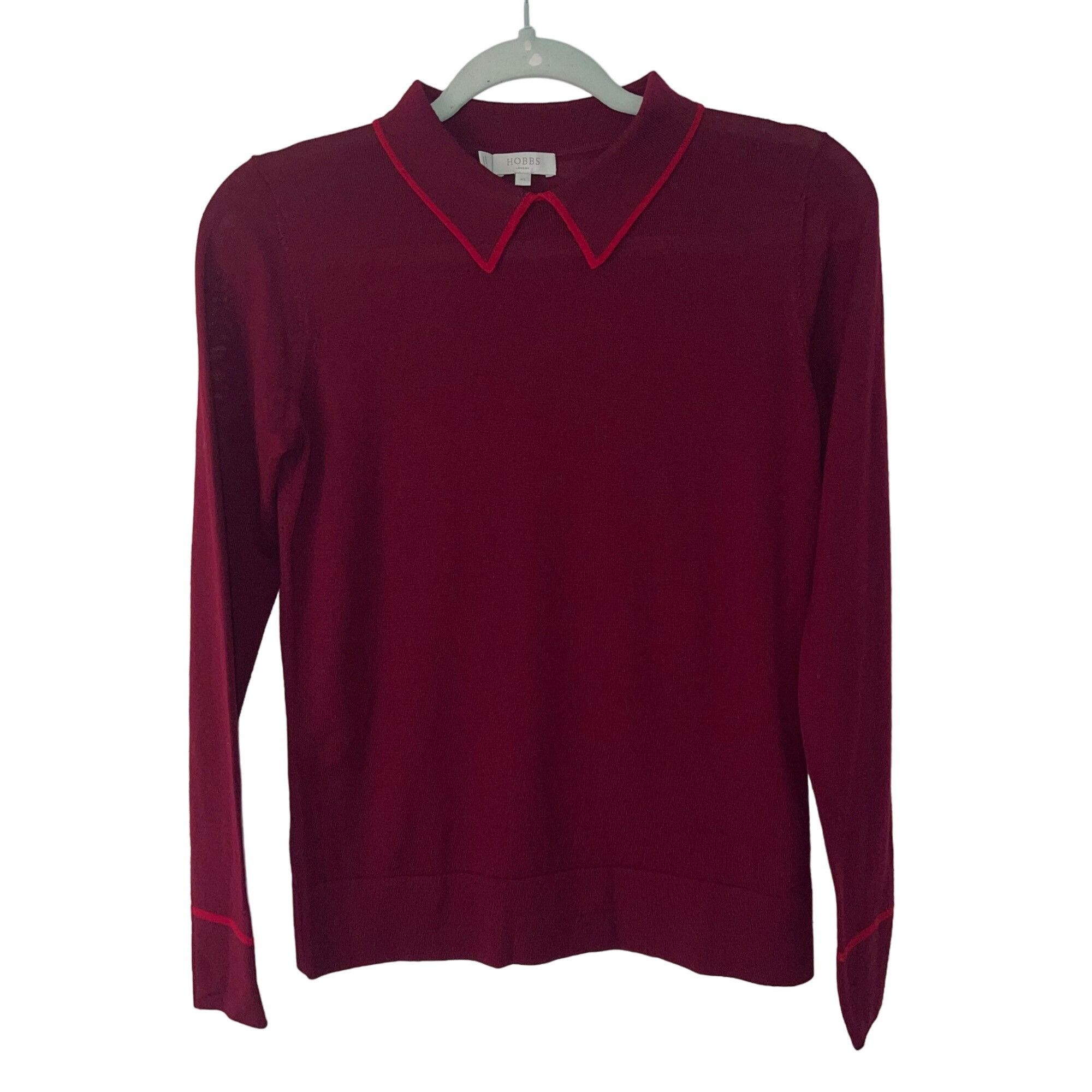 Hobbs London Hobbs London Womens Sweater Size XS Red Nicole Size XS / US 0-2 / IT 36-38 - 8 Thumbnail