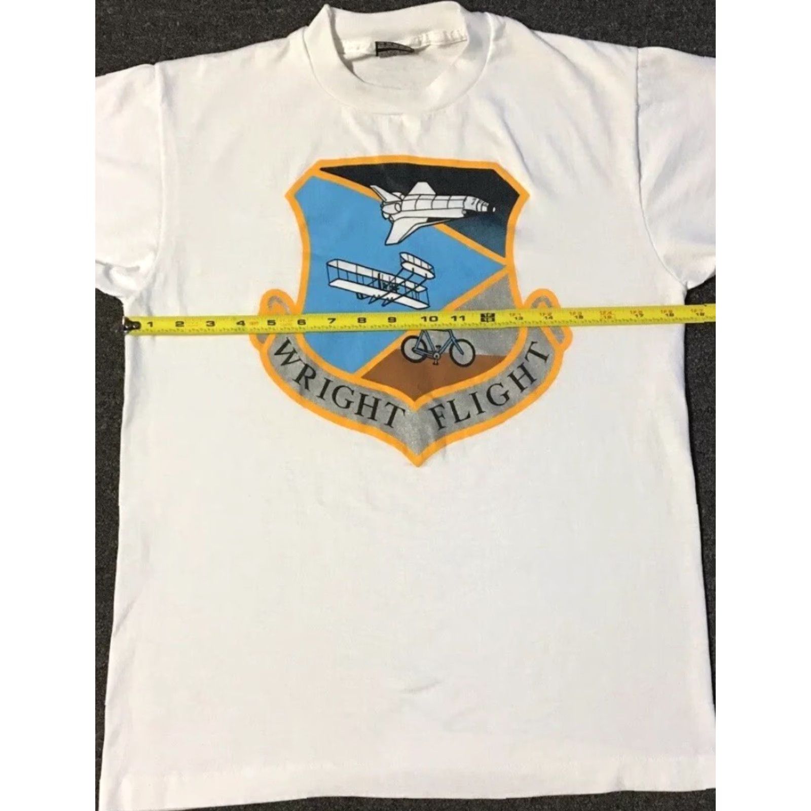 Vintage VINTAGE Wright Brothers Flight Shirt S USA Pilot Plane Flying 90s 80s Grunge Single Stitch T-Shirt Men White USA Plane Graphic Tee Size US S / EU 44-46 / 1 - 7 Thumbnail