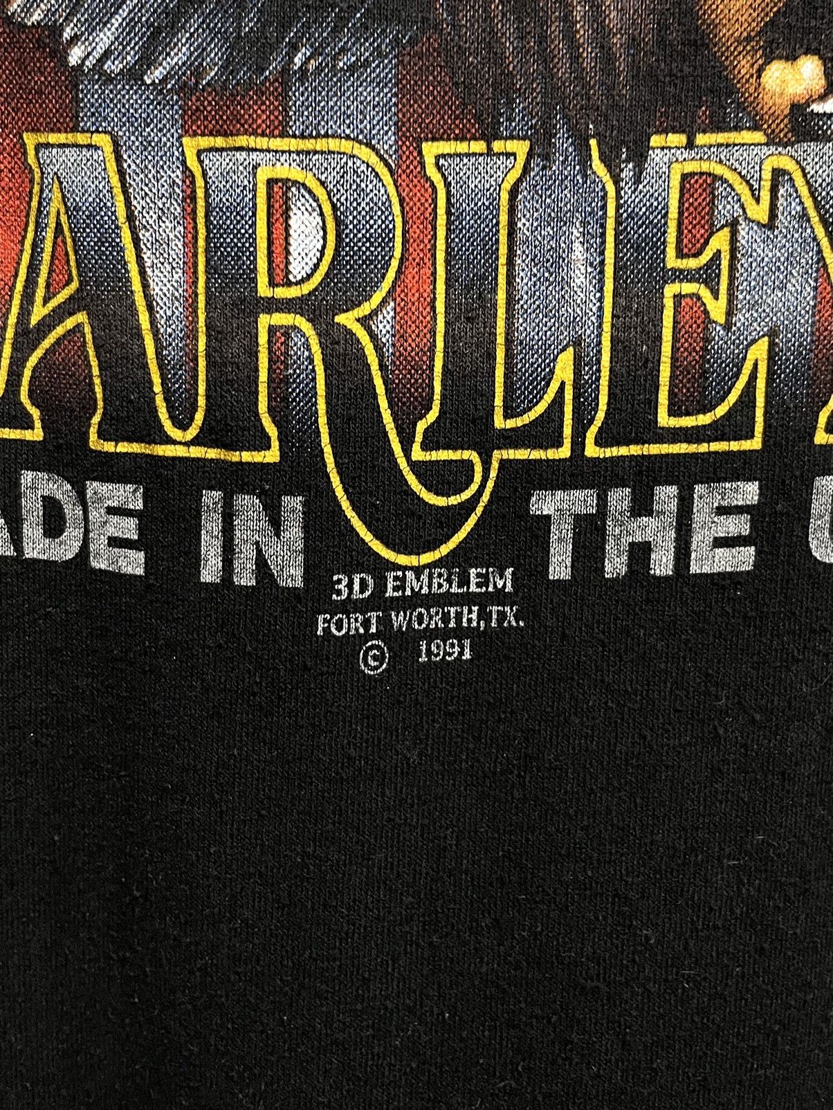 Harley Davidson Vintage 1991 3D Emblem Harley Davidson Eagle USA T-Shirt 90s Size US XL / EU 56 / 4 - 8 Thumbnail