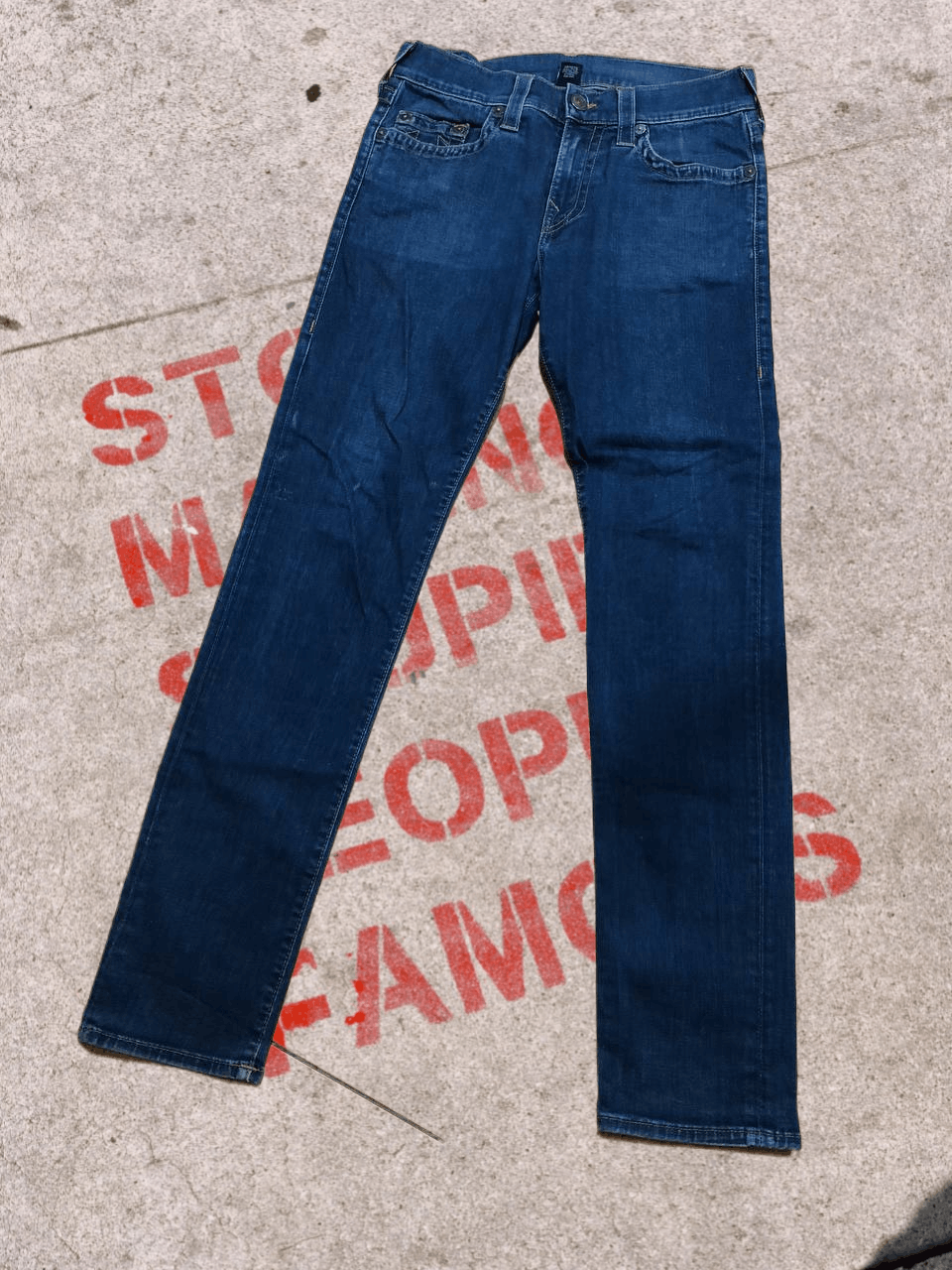 True Religion True Religion Men's Rocco skinny Straight Jeans Size US 32 / EU 48 - 1 Thumbnail