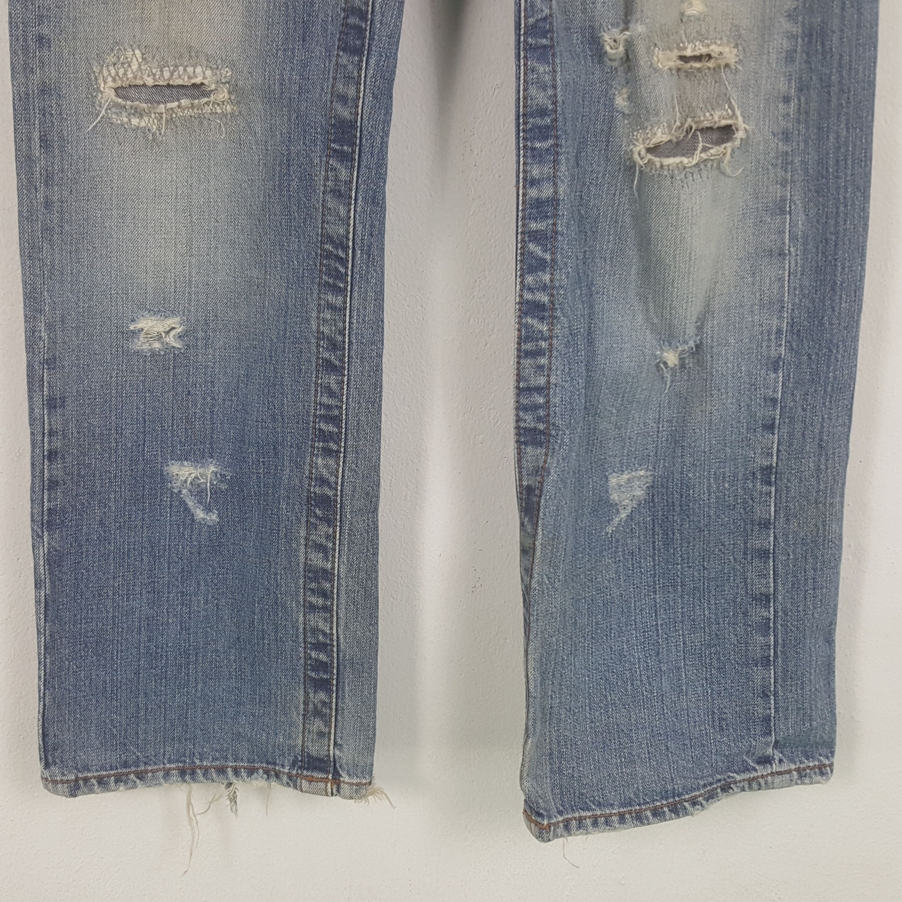 Japanese Brand × Vintage Vintage Japanese Style Distressed Denim Jeans Size US 34 / EU 50 - 3 Thumbnail