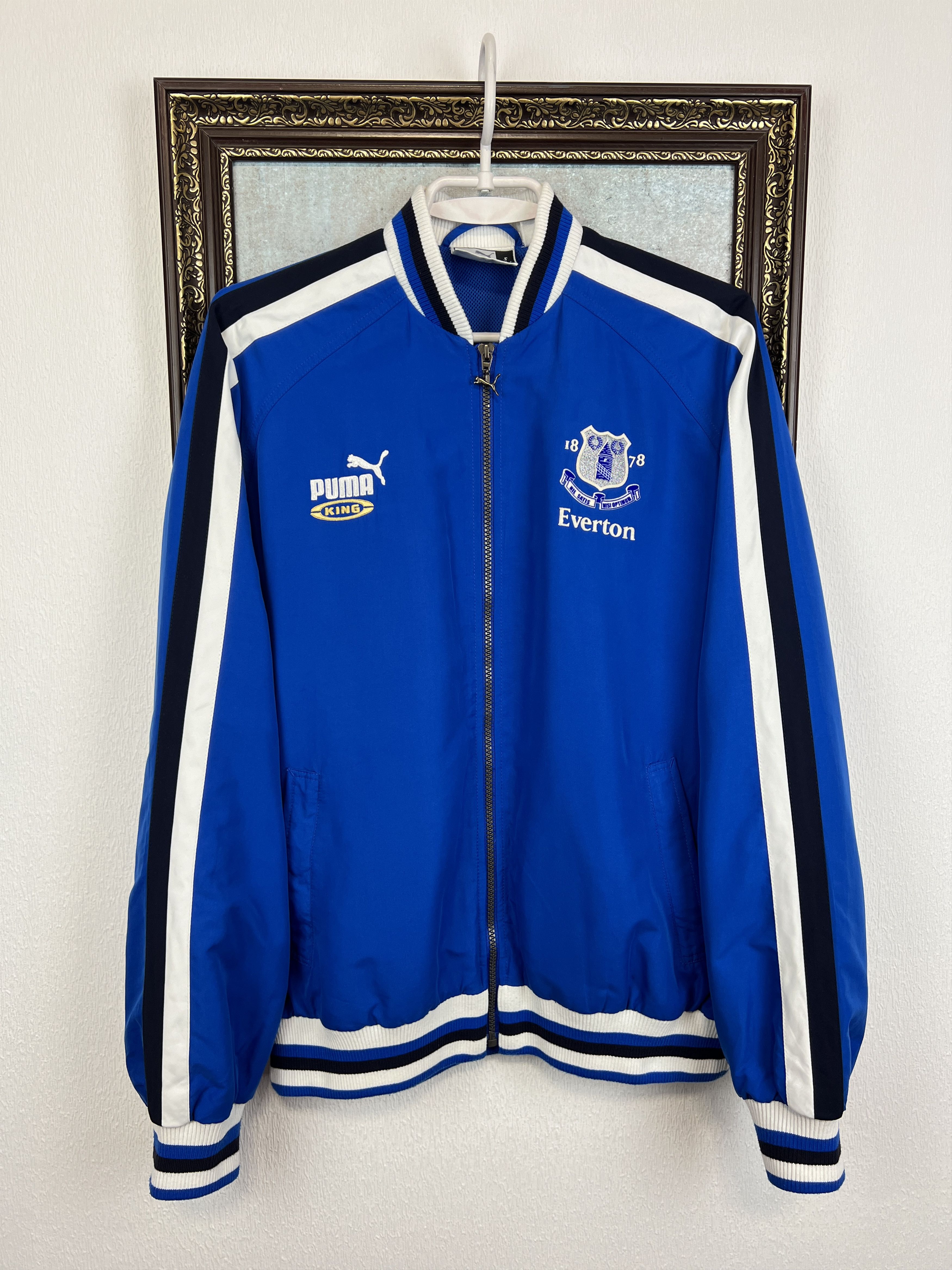 Puma Vintage 2000's Puma Everton Football Track Top Soccer Jacket Size US S / EU 44-46 / 1 - 1 Thumbnail