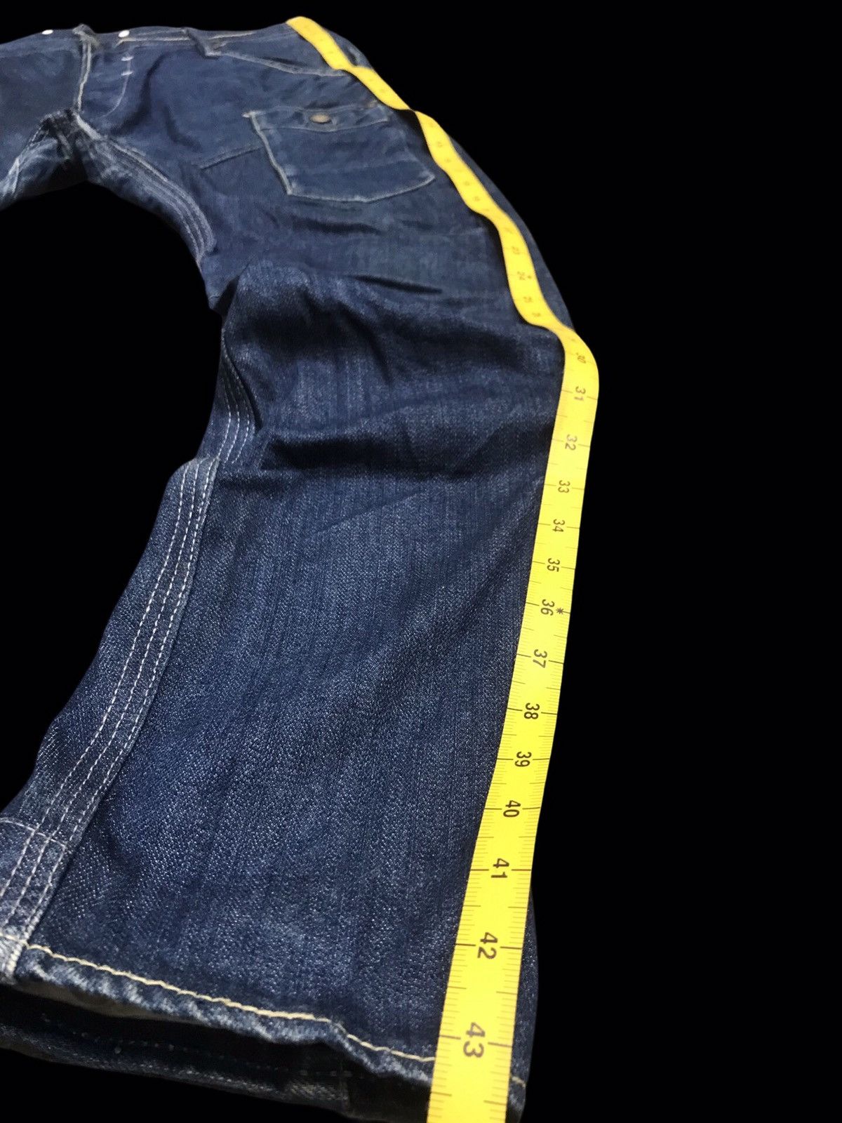 G-Star 💥AVANT GARDE💥GSTAR RAW HI CROTCH SKINNY CURVED DENIM F167 Size US 35 - 10 Thumbnail