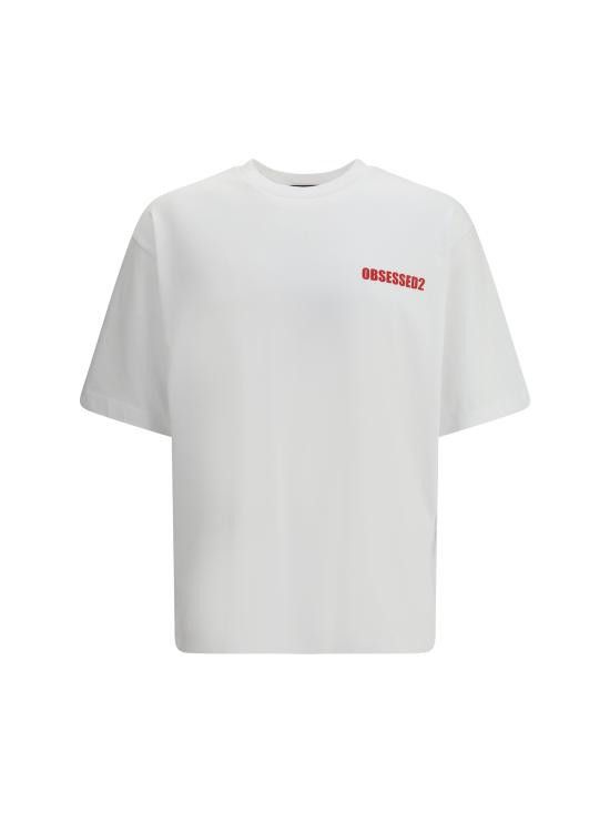 Dsquared2 DSQUARED2 Men T-Shirts S74GD1479D20033 961 WHITE Size US XL / EU 56 / 4 - 1 Thumbnail