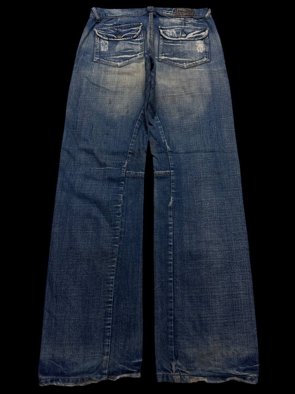 Hysteric Glamour BAGGY 90s Kapotal Japan Sick Bushpants Mudwash Distressed Size US 33 - 2 Thumbnail