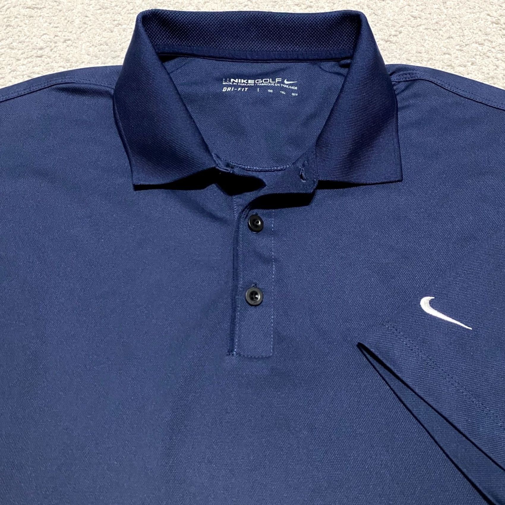 Nike Nike Golf Polo Shirt 2XL Mens Dri-Fit Solid Blue Short Sleeve Athletic Shirt Size US XXL / EU 58 / 5 - 5 Thumbnail