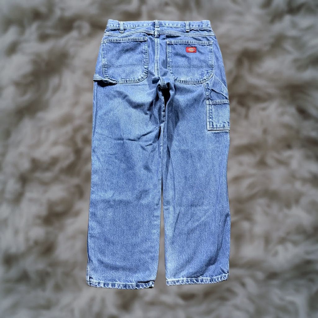 Dickies Dickies Carpenter Jeans Mens 36x31 Blue Medium Wash Y2K Baggy Relaxed Denim Workwear Size US 36 / EU 52 - 1 Thumbnail
