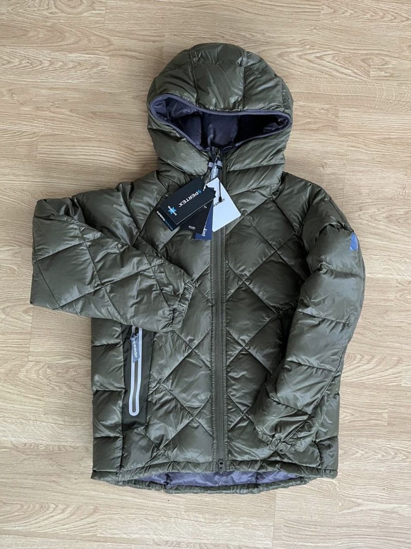 And Wander Diamond Stitch Hooded Down Jacket Puffer | Grailed