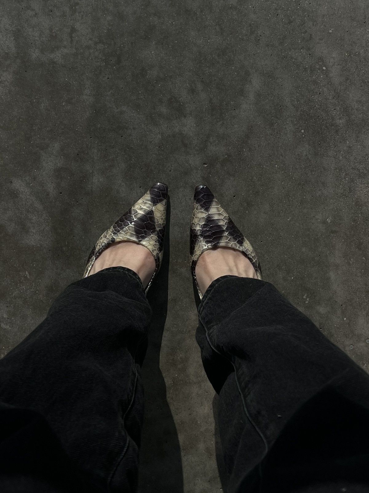 Vintage Chessboard vintage kitten heels leather Size US 8 / IT 38 - 1 Thumbnail