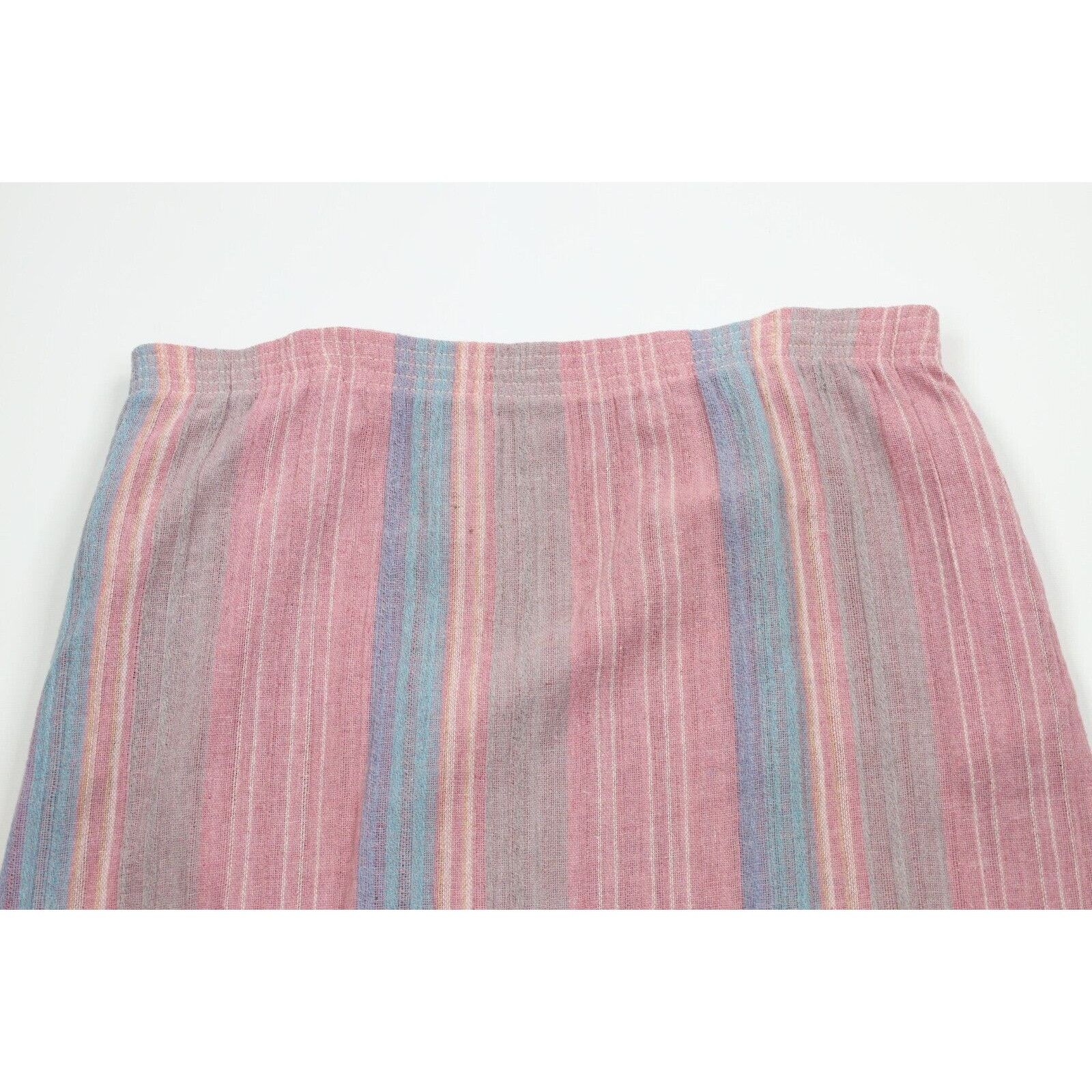 Vintage Vintage 70s Streetwear Pastel Wool Tweed Skirt Size 38" / US 16 / IT 52 - 7 Thumbnail