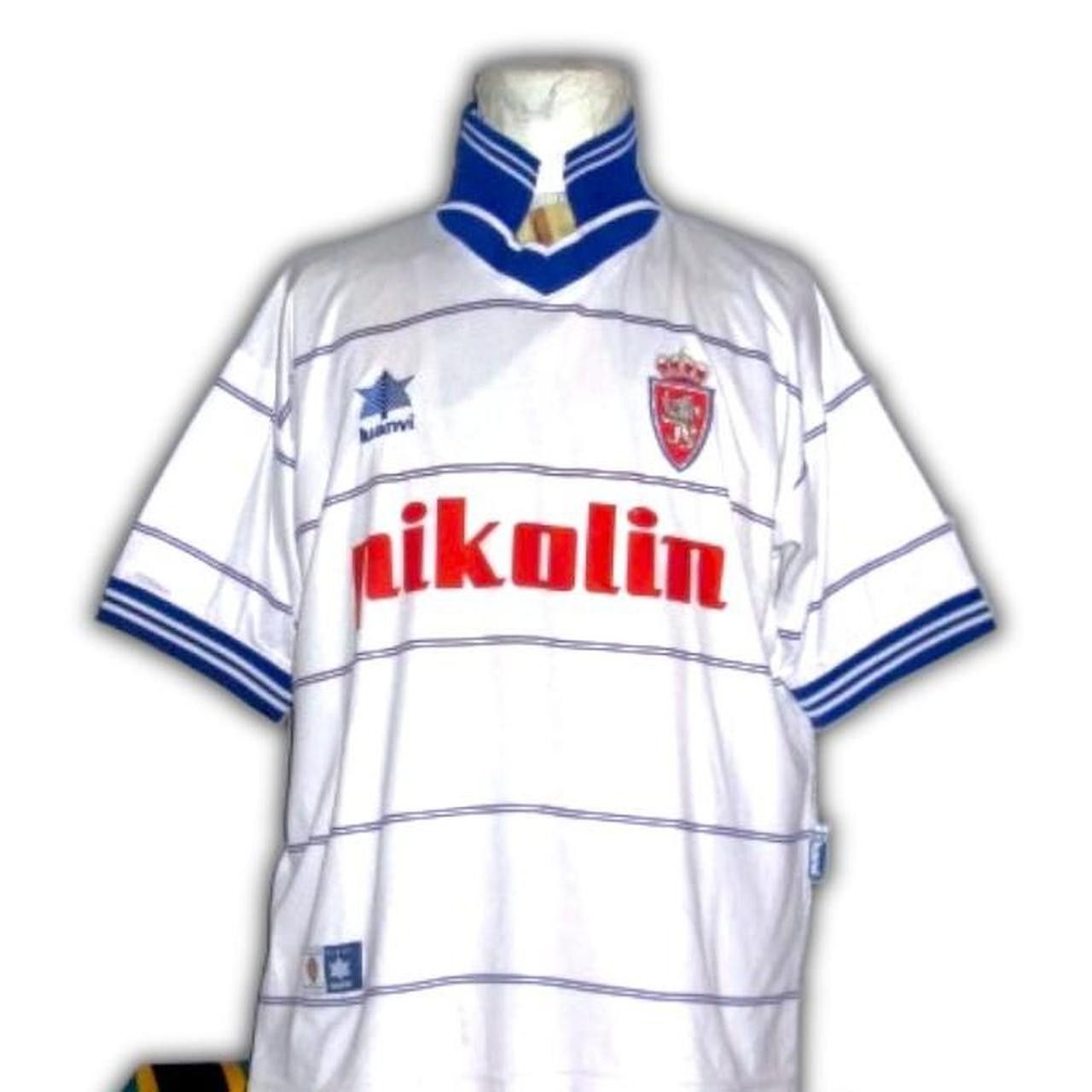 Other al Zaragoza 1999 2000 2001 Home Shirt Jersey camiseta Size US L / EU 52-54 / 3 - 1 Thumbnail
