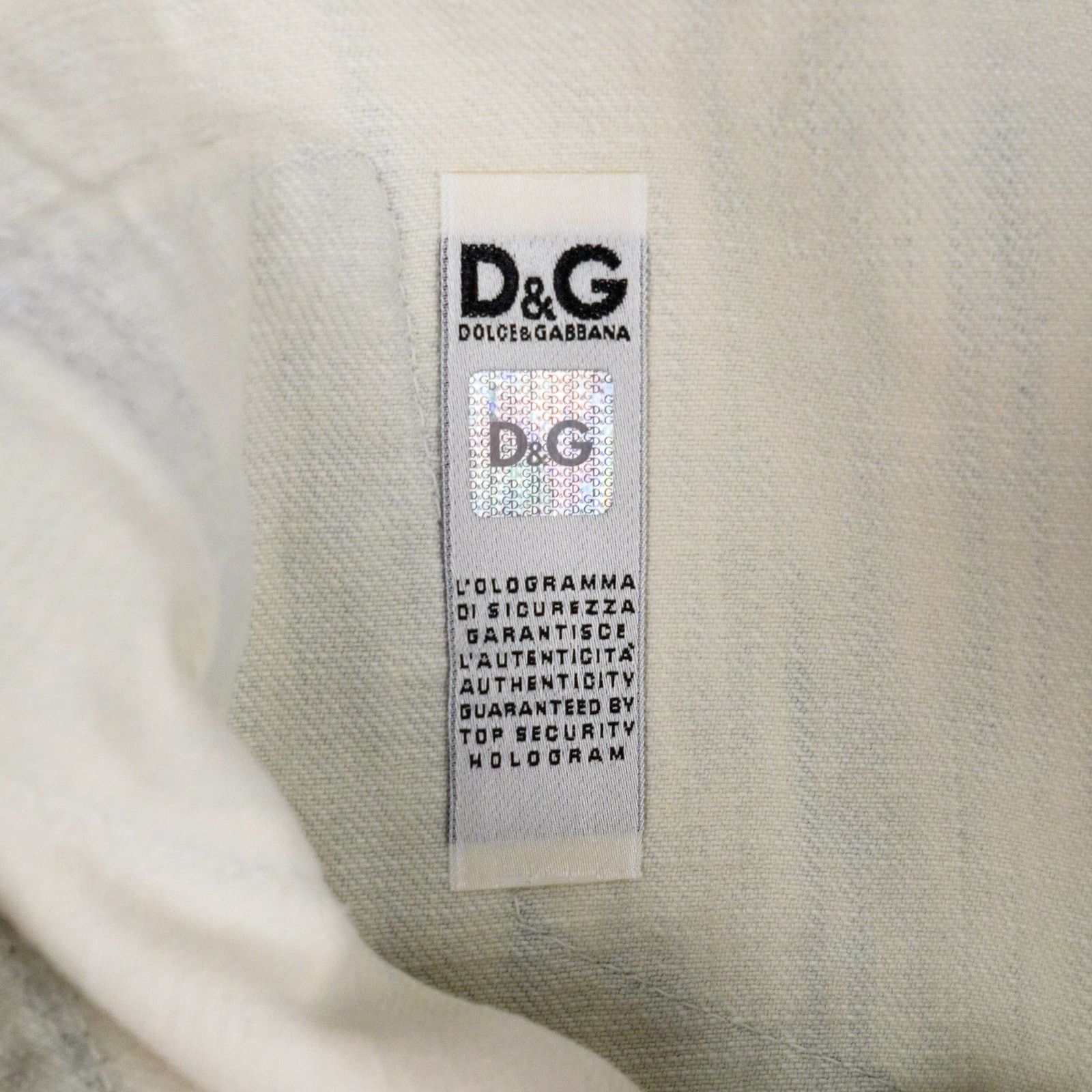 Dolce & Gabbana Dolce Gabbana White Distressed Patchwork Denim Pants Jeans Size US 31 - 13 Thumbnail