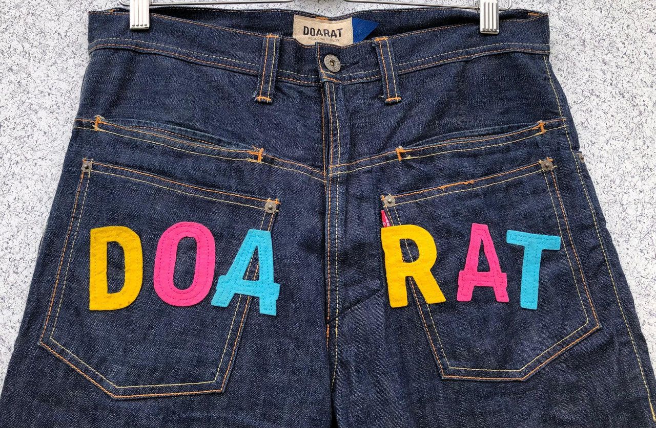 If Six Was Nine × Japanese Brand Doarat Denim Rare Design Fashion Style Size US 33 - 3 Thumbnail