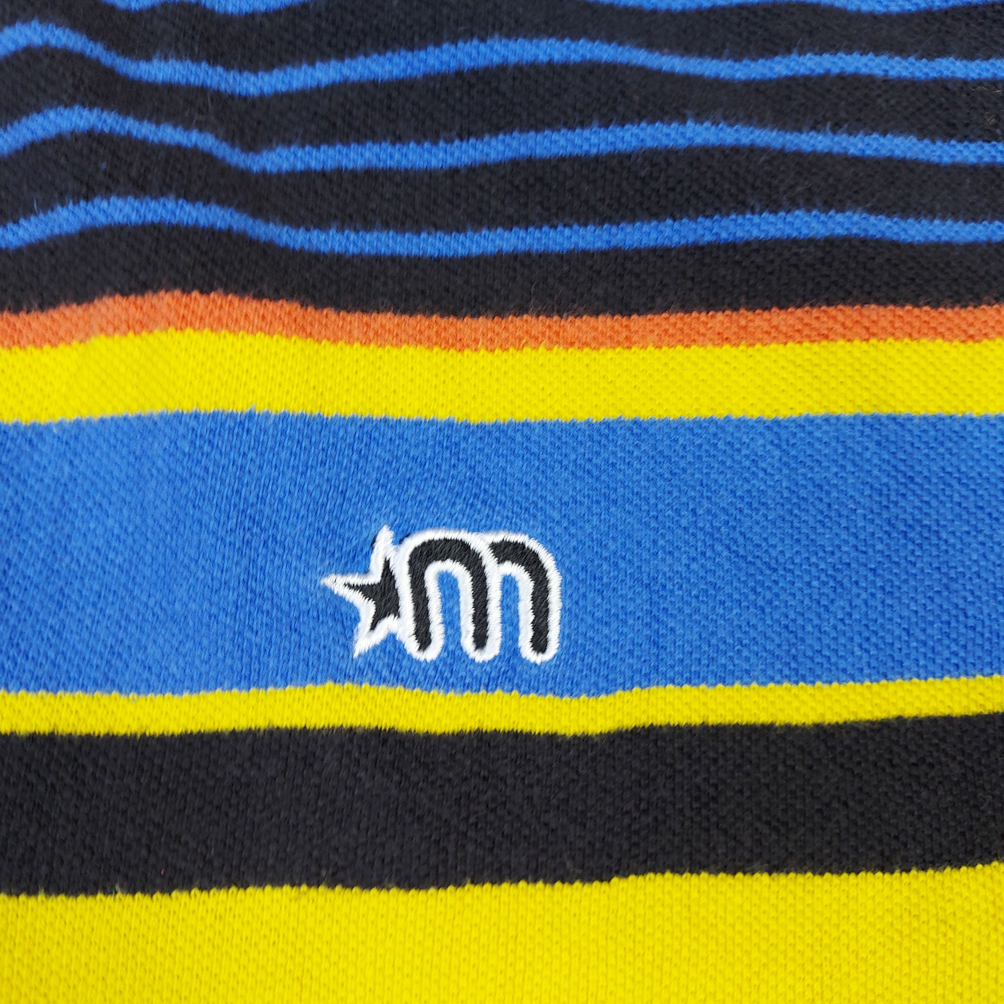 Mecca Vintage Y2K MECCA USA Striped Casual Knit Polo Shirt Size US L / EU 52-54 / 3 - 3 Thumbnail