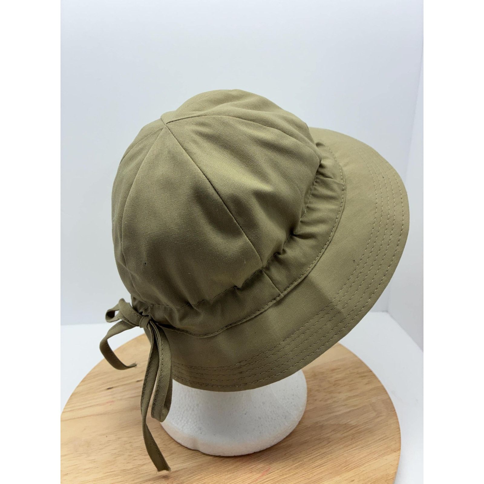 London Fog Vintage London Fog Sun Hat | Y2K Khaki Wide Brim Hat Size ONE SIZE - 6 Thumbnail