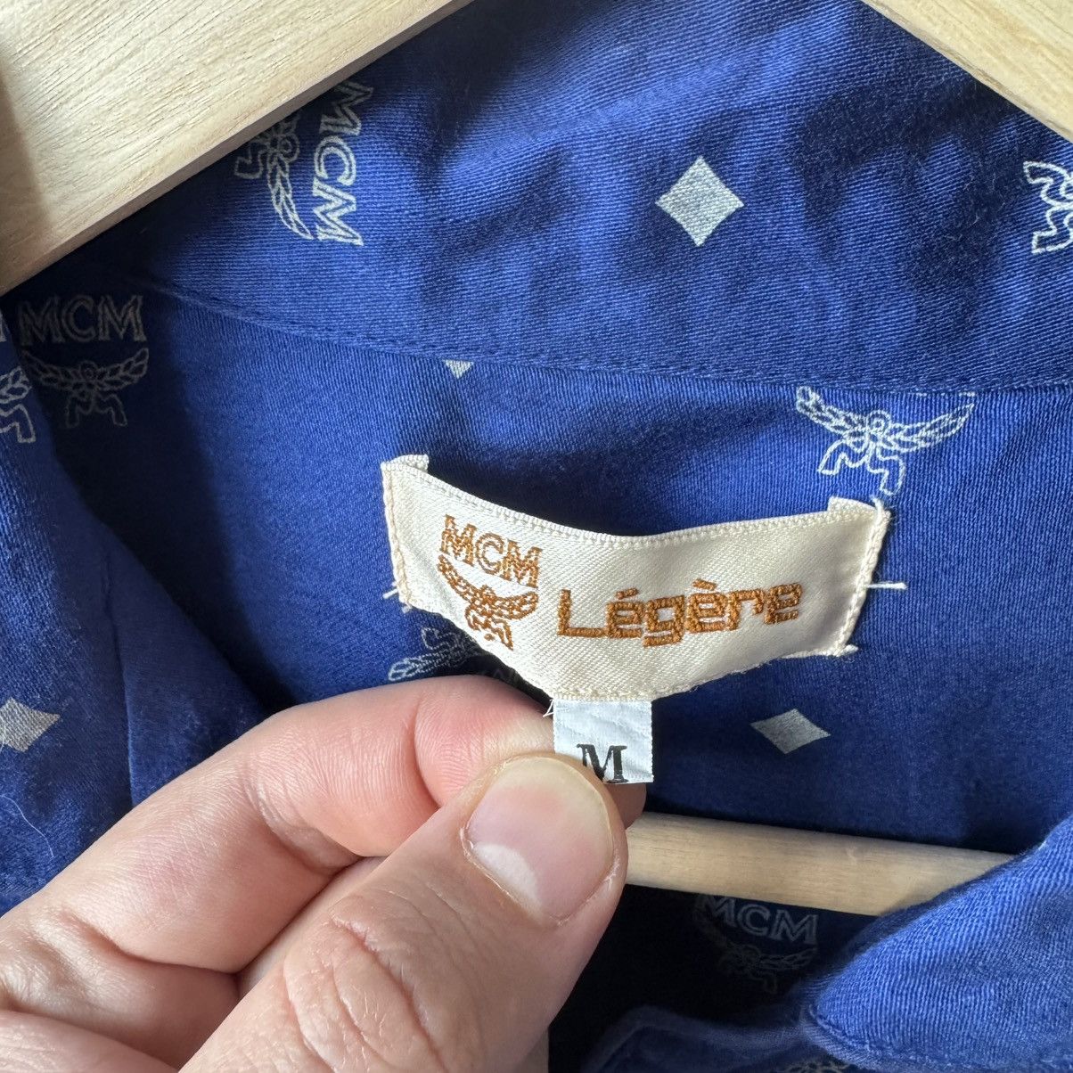 MCM Vintage MCM Legere Monogram Button Up Shirt Size US M / EU 48-50 / 2 - 4 Thumbnail