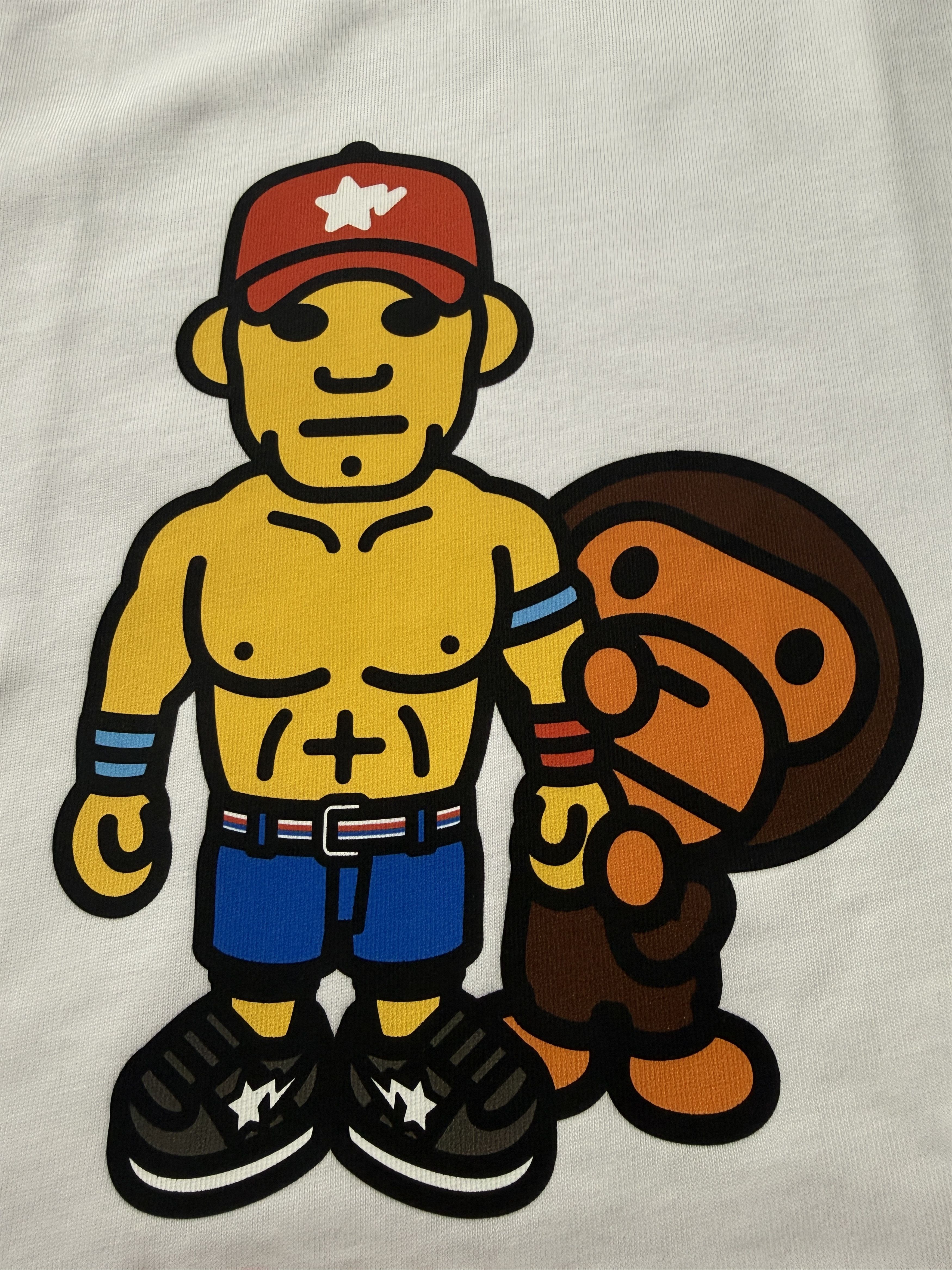 Bape BAPE X WWE JOHN CENA BABY MILO RELAXED FIT TEE Size US XL / EU 56 / 4 - 4 Thumbnail