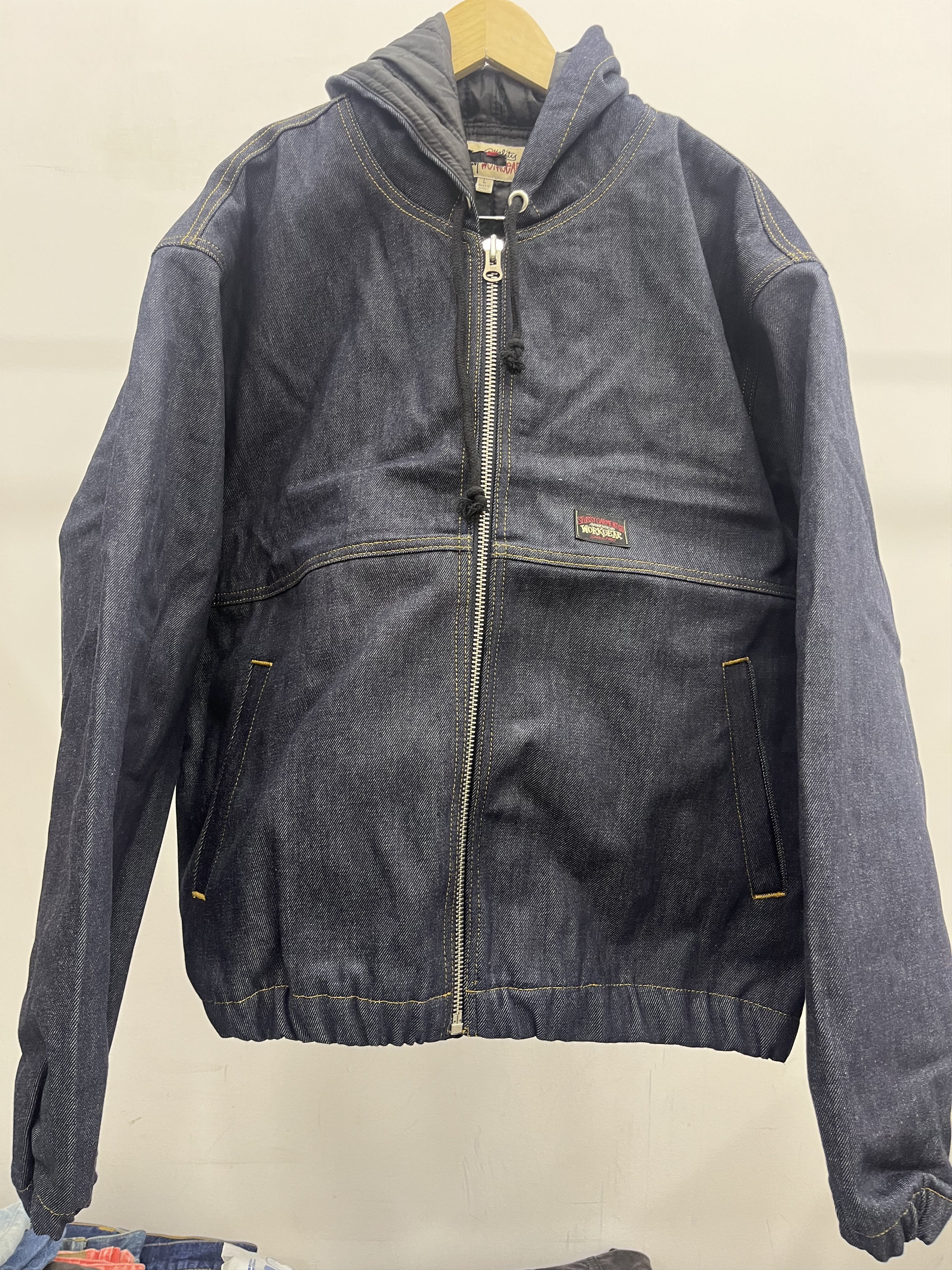 INSULATED WORK JACKET RAW DENIM