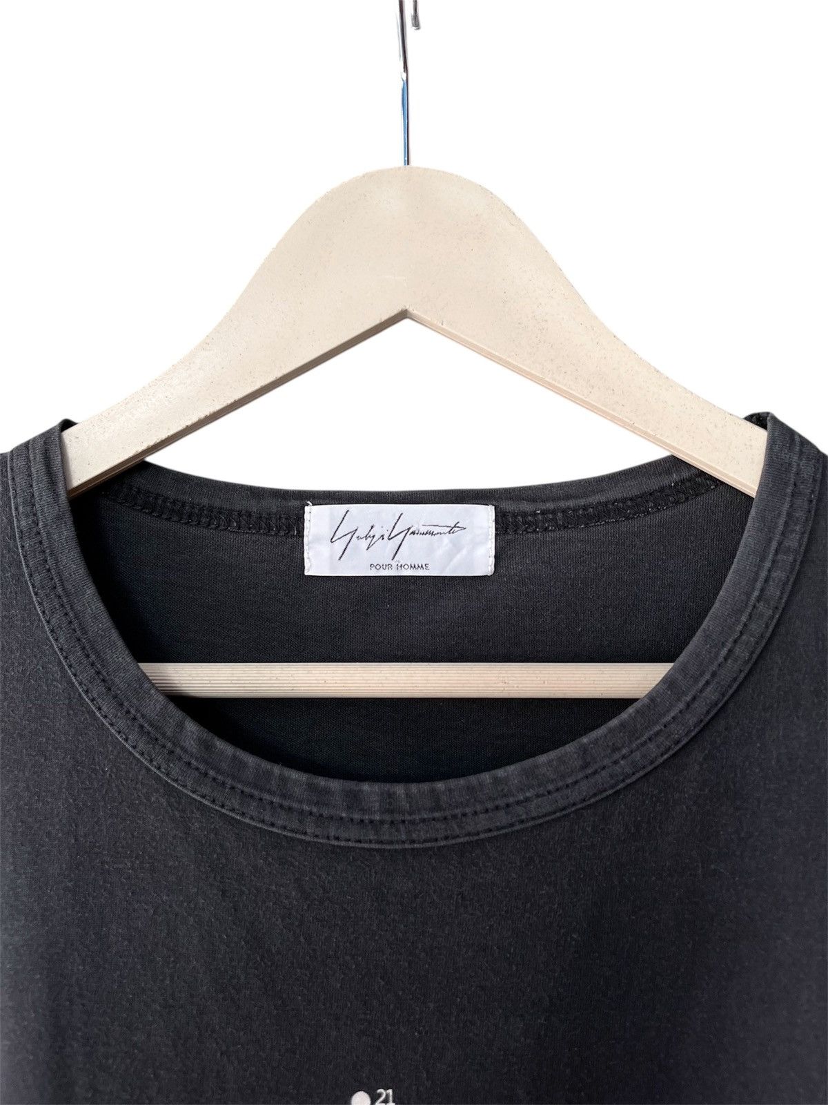 Yohji Yamamoto Yohji Yamamoto Pour Homme Signature Sunfaded Tee Size US L / EU 52-54 / 3 - 5 Thumbnail