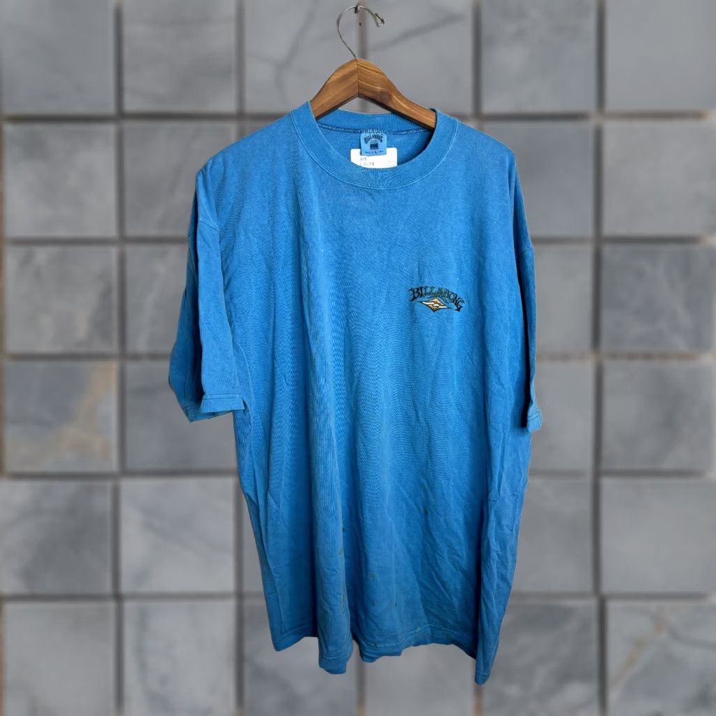 Billabong Billabong T-Shirt Crew Neck 90s Embroidered Vintage Mens Size L Blue Size US L / EU 52-54 / 3 - 1 Thumbnail