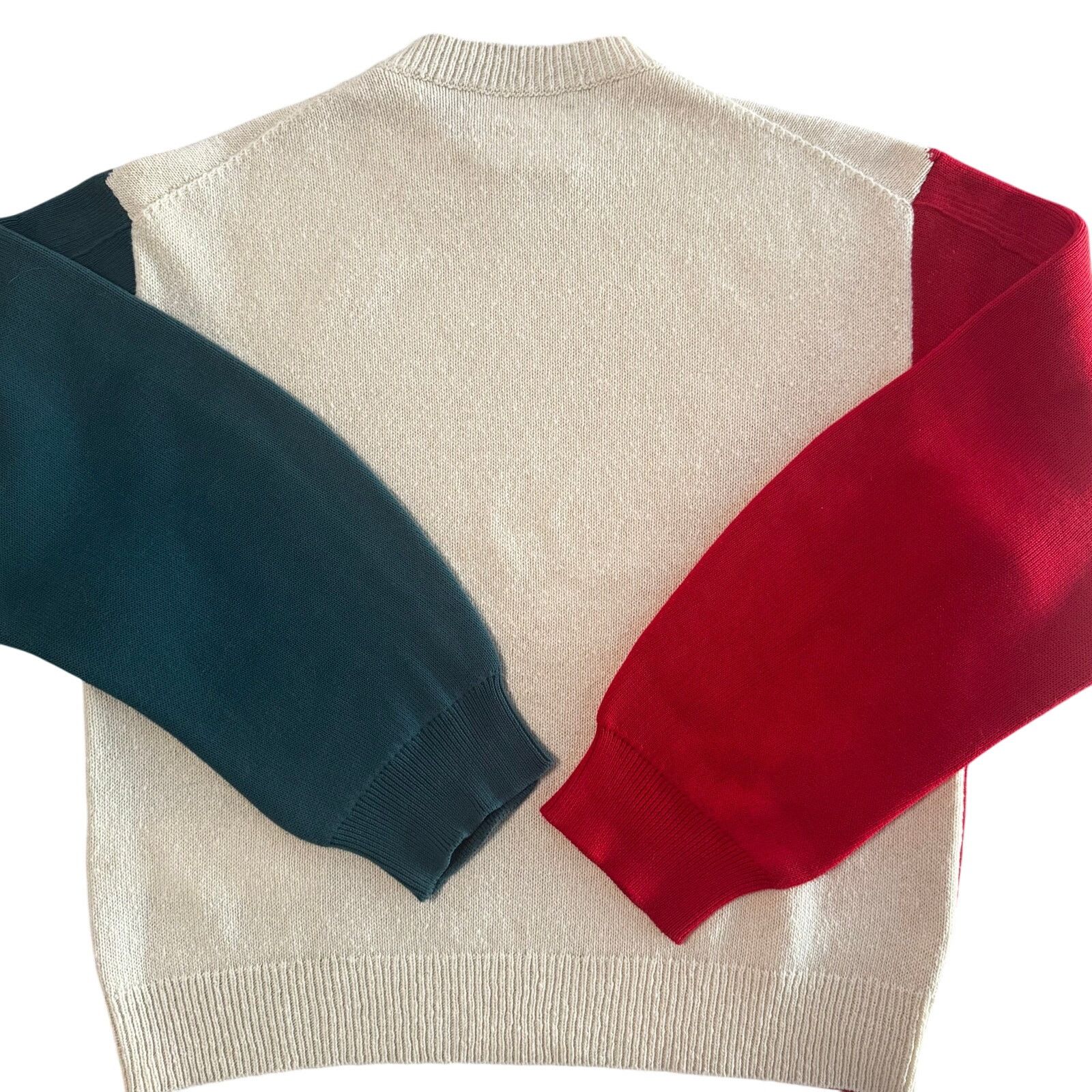 Jil Sander JIL SANDER: Men's Colorblock Cotton/Wool Sweater - 46 (S) Size US S / EU 44-46 / 1 - 4 Thumbnail