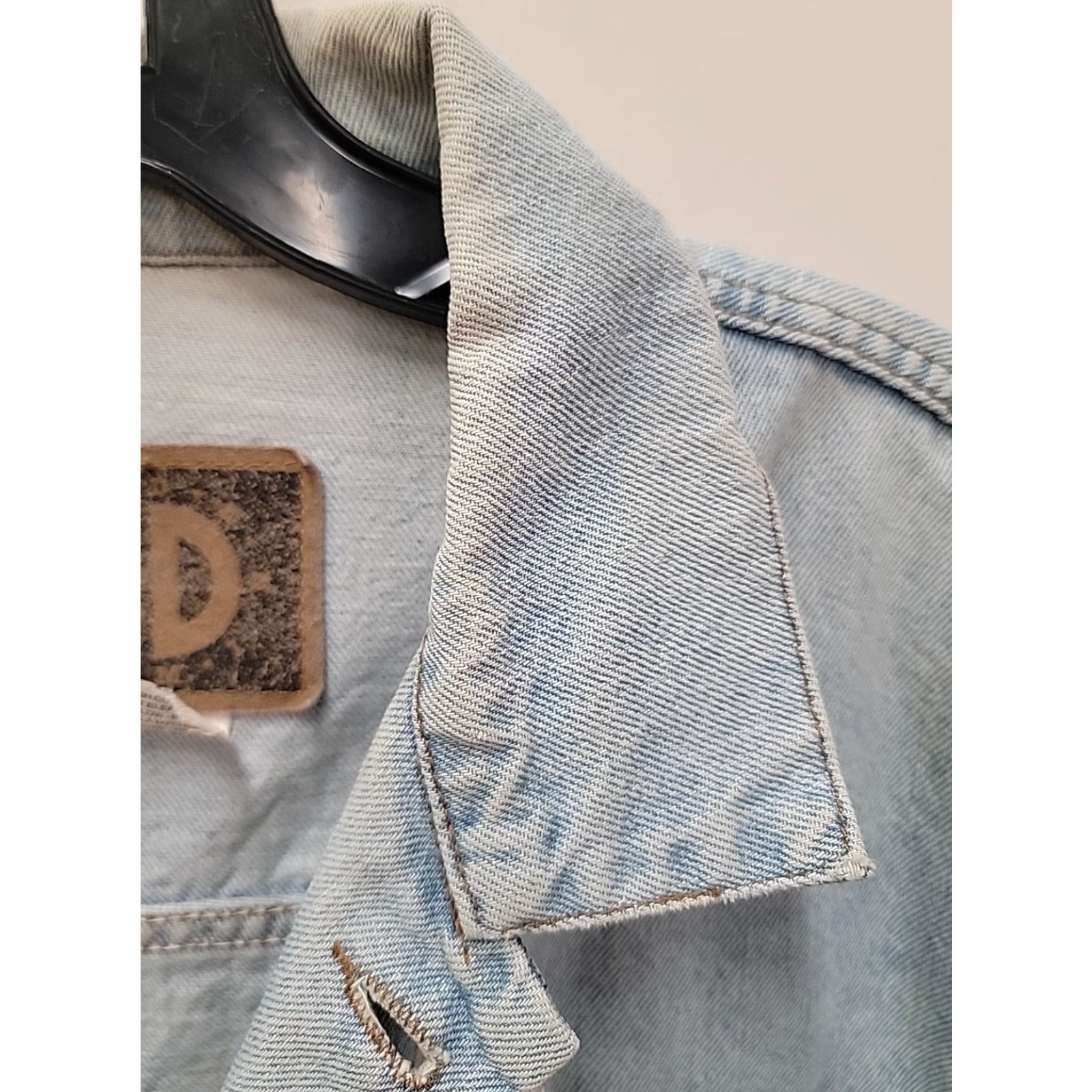 Denime VINTAGE International Denim Trucker Jacket Embroidered Size L Denim Jacket Mens Black Size US L / EU 52-54 / 3 - 7 Thumbnail