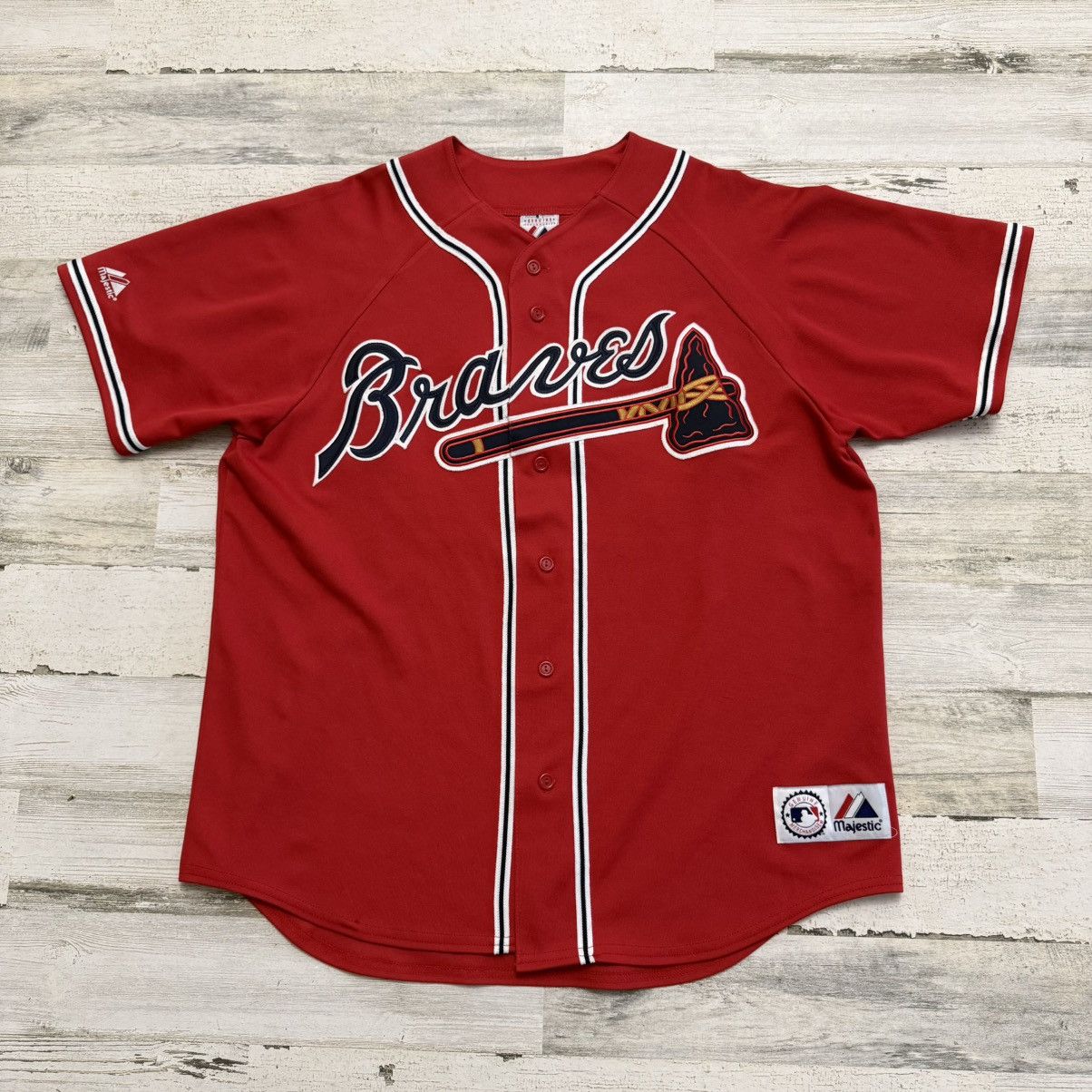 Majestic Atlanta Braves Jersey Baseball Andruw Jones #25 Majestic XL Size US XL / EU 56 / 4 - 1 Thumbnail
