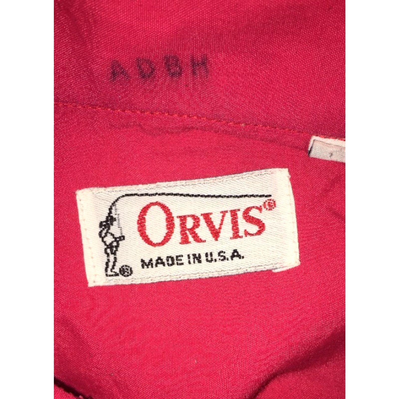 Orvis Orvis Mens Pink Button Front Shirt M Long Sleeve Button-Up Solid Pinkadecimal? Size US M / EU 48-50 / 2 - 5 Thumbnail