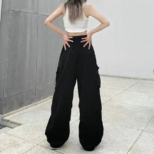 Vintage Women's Pants Casual Joggers Tech Cargo Size 34" / US 12 / IT 48 - 4 Thumbnail
