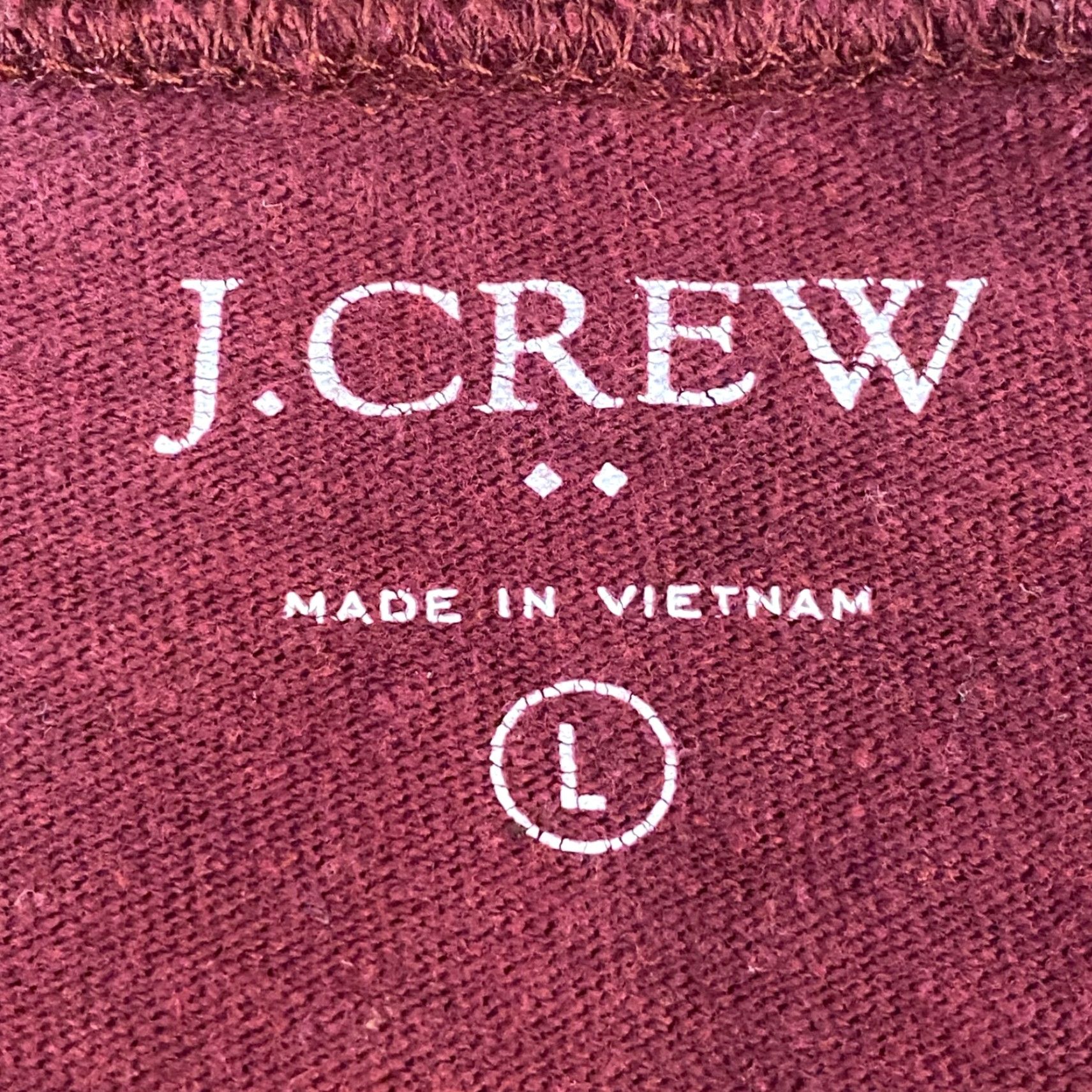 J.Crew J. Crew Mens Shirt Henley Long Sleeve Cranberry Red Cotton Jersey Tee Light Regular Fit Size US L / EU 52-54 / 3 - 3 Thumbnail