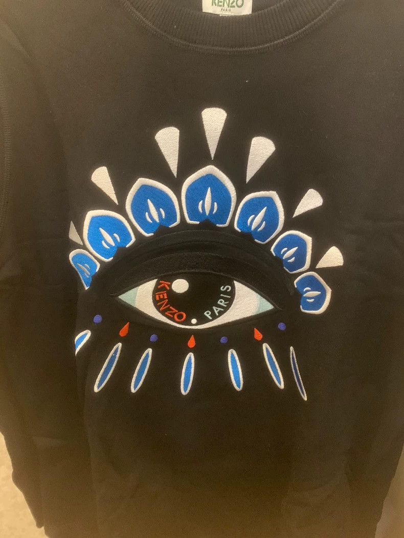 Kenzo KENZO Men's eye embroidery hoodie Size US S / EU 44-46 / 1 - 2 Thumbnail