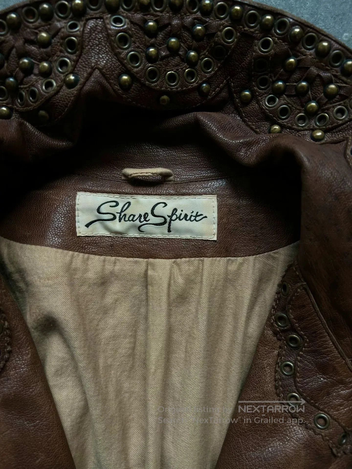 Share Spirit Homme heavy embellished goat leather jacket. Size US M / EU 48-50 / 2 - 4 Thumbnail