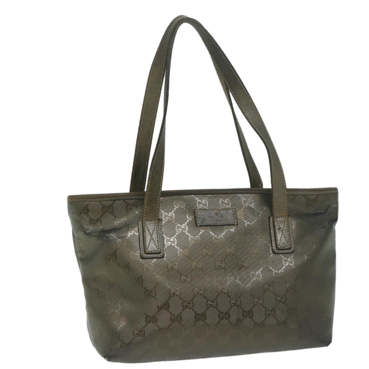 image of Gucci GG Implementation Tote Bag Khaki 211138 Auth 64652, Women's
