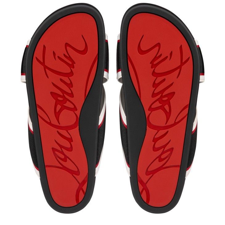 Christian Louboutin o1bcso1str1024 Hot Cross Flat in Black Size US 8 / EU 41 - 4 Thumbnail