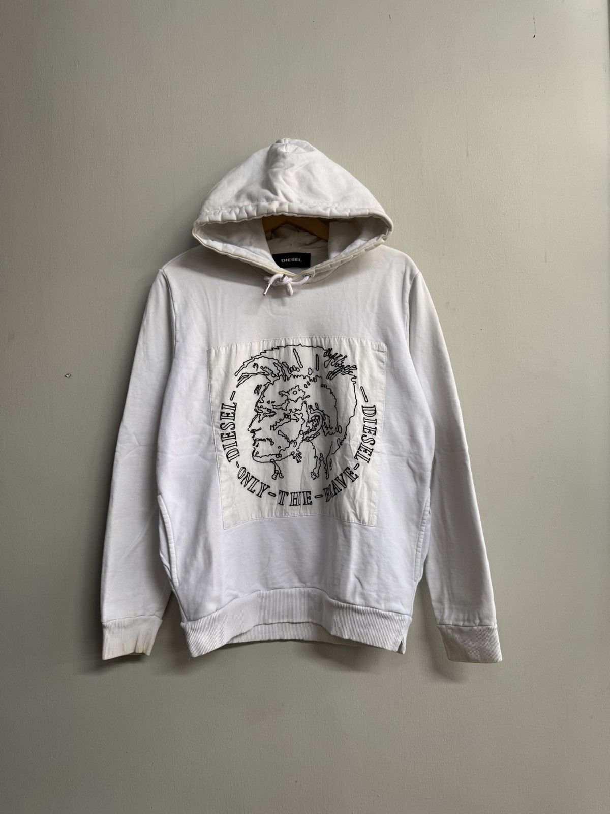 Diesel DIESEL ONLY THE BRAVE WHITE HOODIE Size US M / EU 48-50 / 2 - 1 Thumbnail