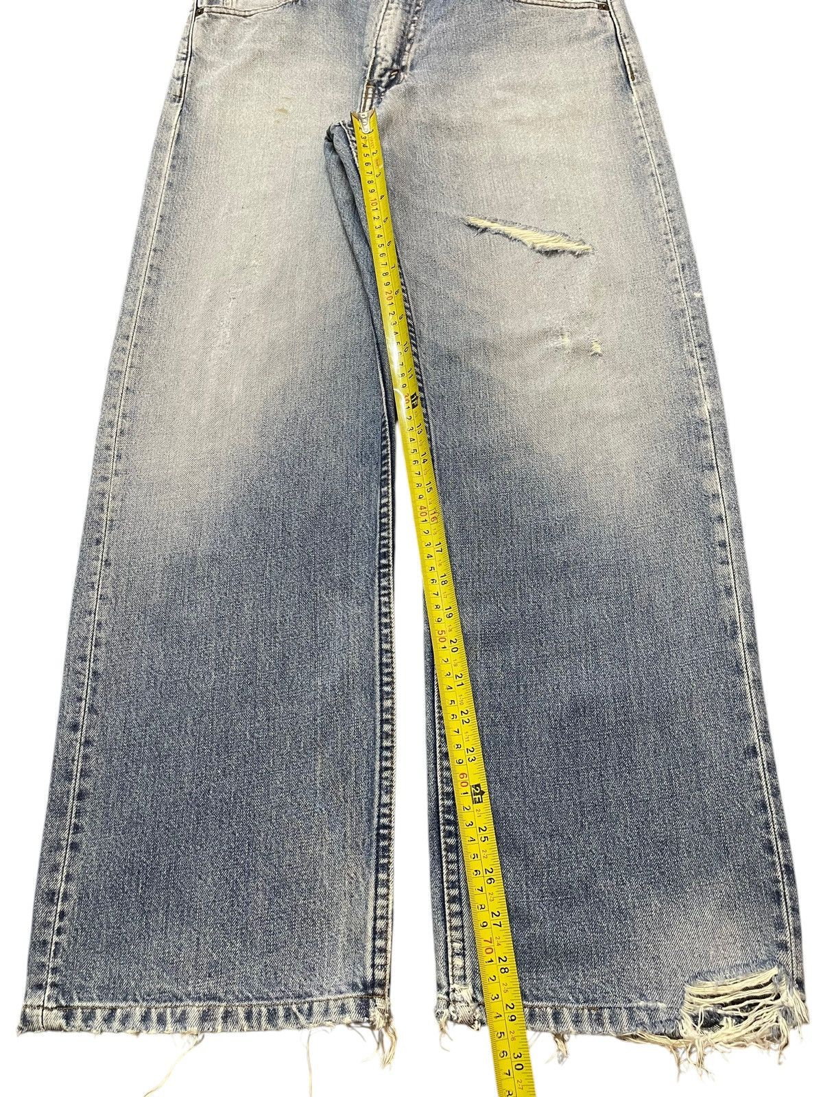 Levi's Vintage 80s Levis 503 Blue Faded Wash Distress Baggy Jeans Size US 32 / EU 48 - 14 Thumbnail