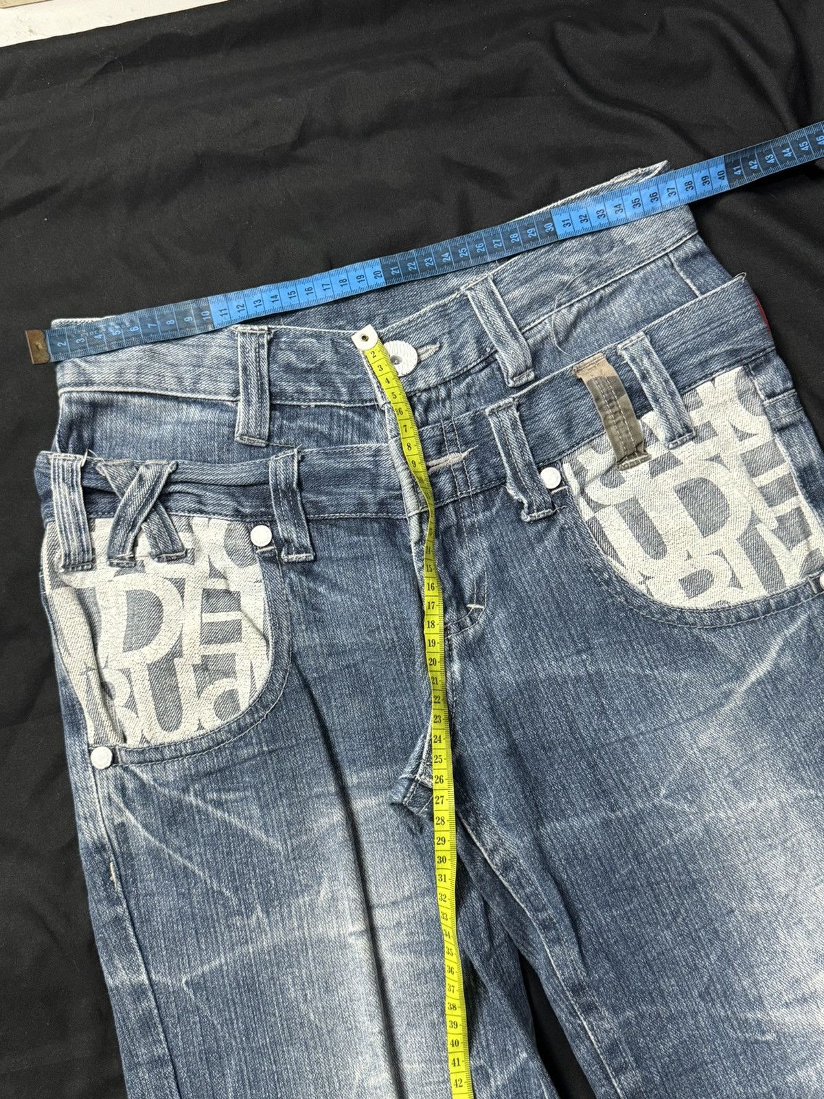 Tornado Mart Double Waist Sirmione Poem Japanese Denim PPFM Styled Size US 29 - 8 Thumbnail