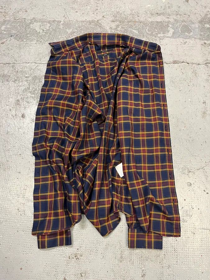 Gucci Gucci Checkered Bordeaux & Navy Shirt Size US S / EU 44-46 / 1 - 9 Thumbnail