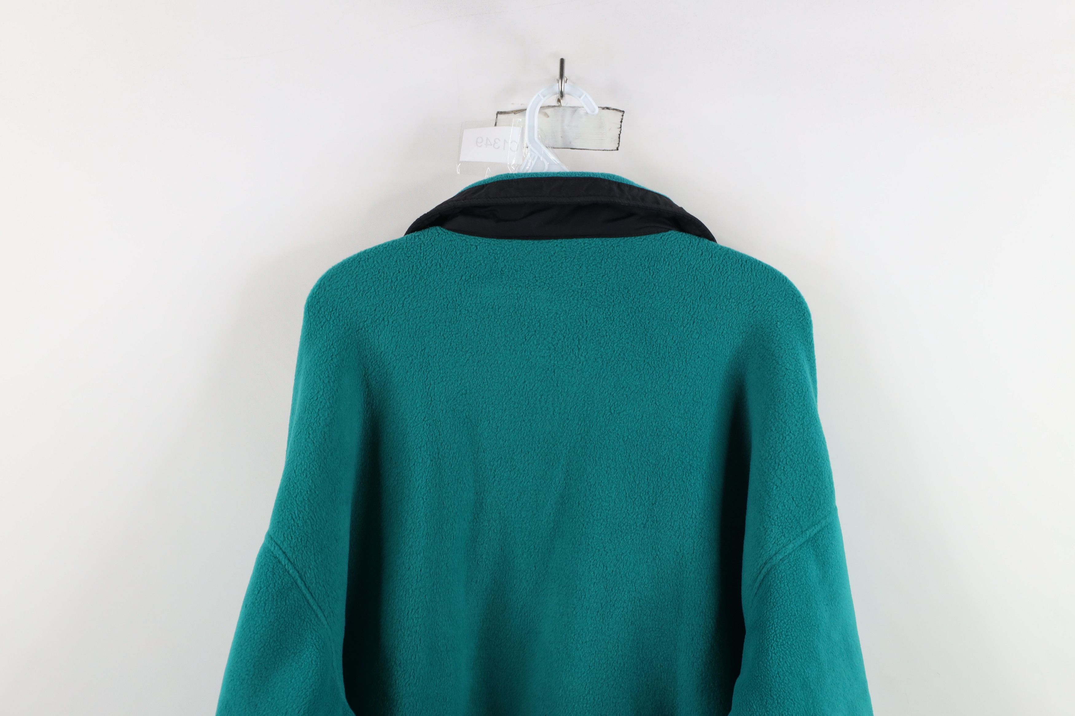 Columbia × Vintage Vintage 90s Columbia Box Logo Full Zip Fleece Jacket Teal Size US L / EU 52-54 / 3 - 13 Thumbnail