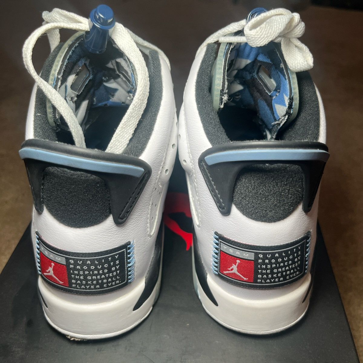Nike UNC Jordan 6s Size US 7 / IT 37 - 4 Thumbnail