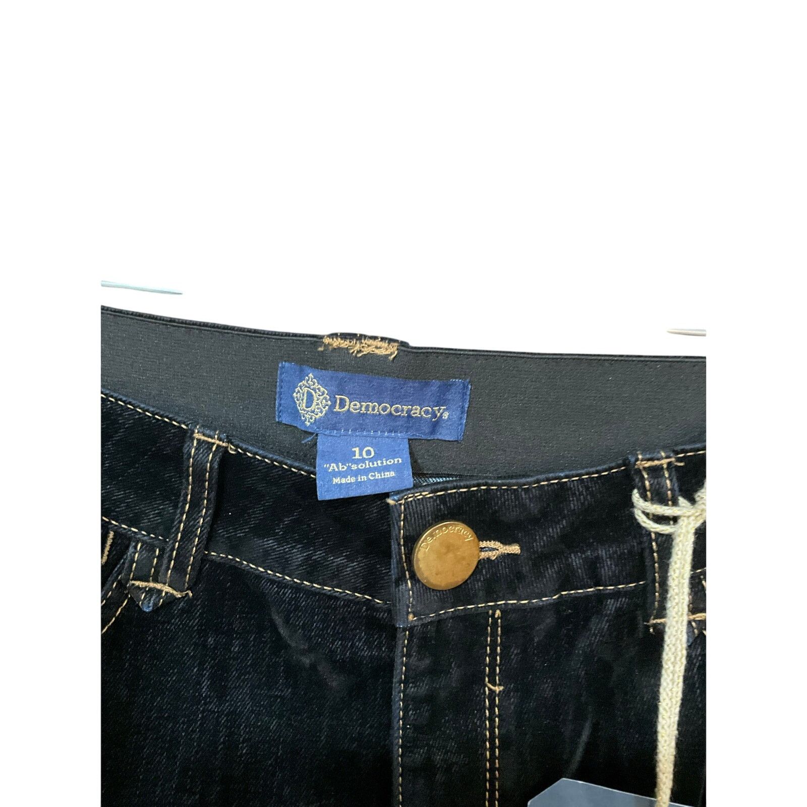 Other Democracy "Ab"solution High Rise Velvet Wide Leg Jeans NWT Size 32" / US 10 / IT 46 - 4 Thumbnail