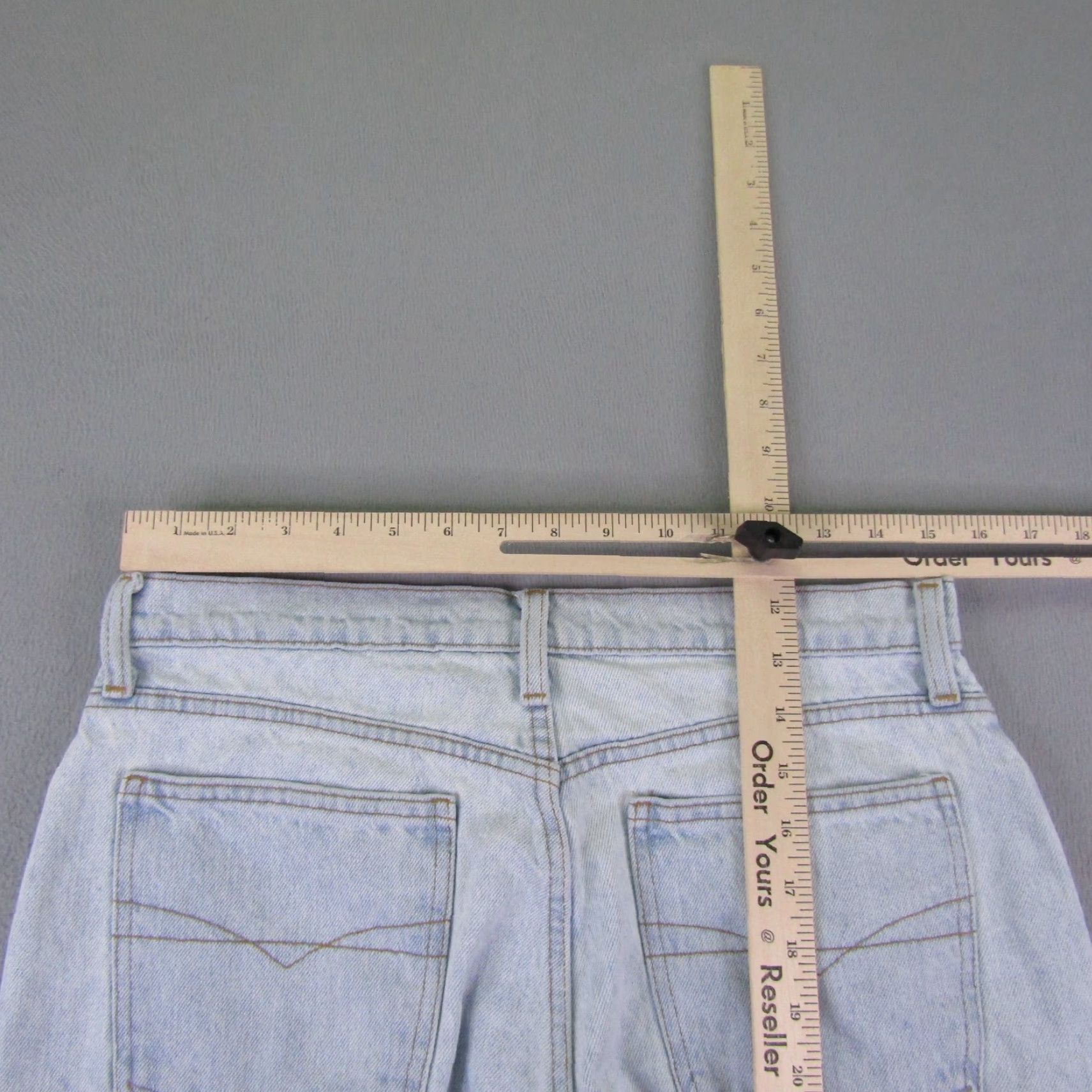 Anchor Blue VINTAGE Anchor Blue Jeans Women’s 14 Light Wash Denim Tapered Fit Grunge 90s Size 36" / US 14 / IT 50 - 7 Thumbnail