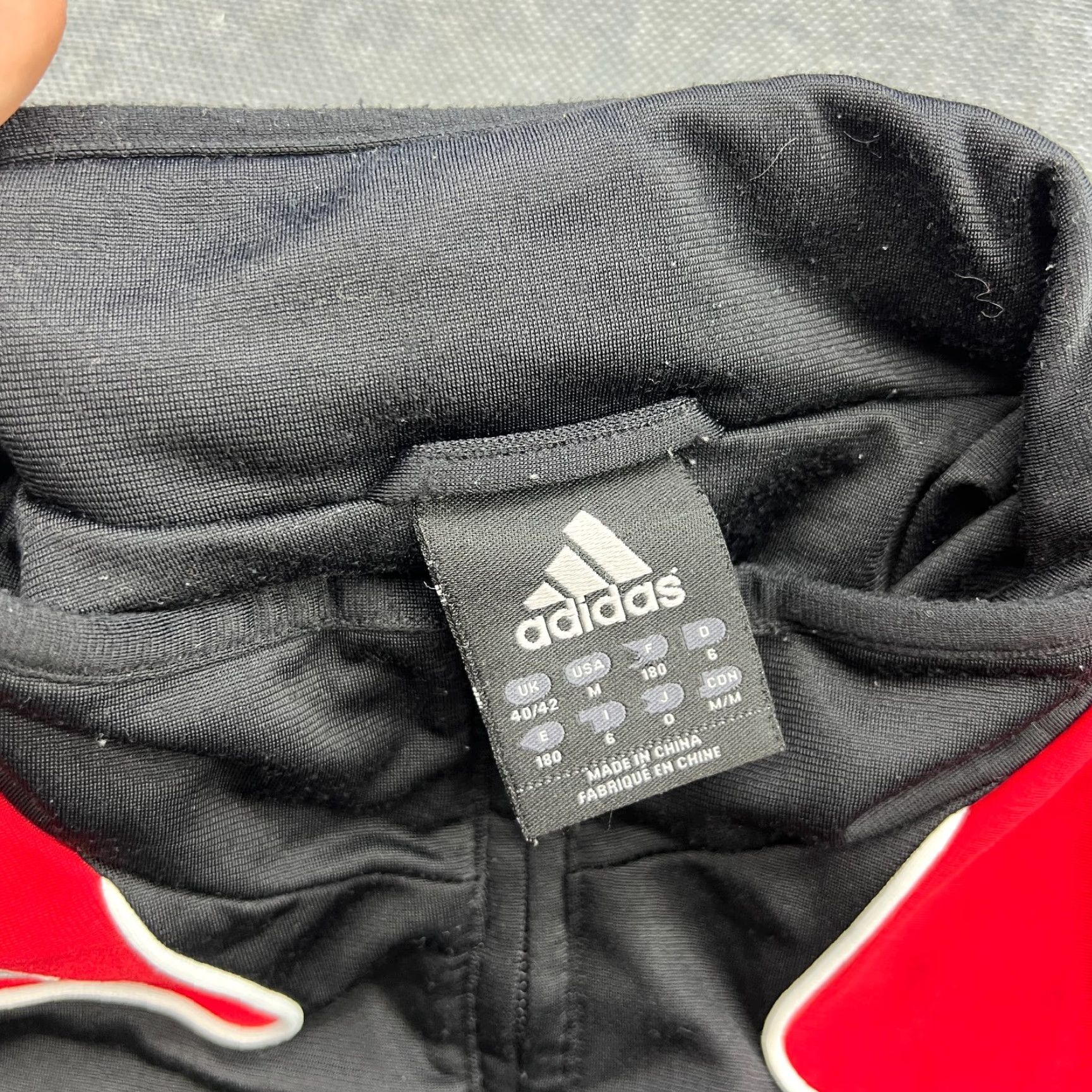 Adidas adidas AC Milan 2008 2009 Track Football Jacket Medium Black Red Full Zip Jacket Mens M Size US M / EU 48-50 / 2 - 6 Thumbnail