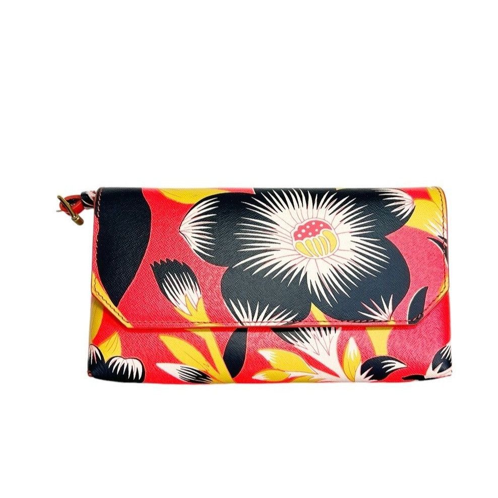 J.Crew J.Crew Multicolor Hibiscus Print Crossbody Clutch Purse Bag Size ONE SIZE - 2 Thumbnail