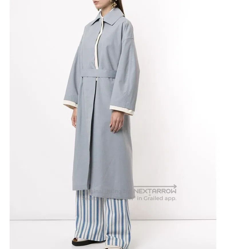 Jil Sander Jil Sander size 32 Long blue trench coat Size S / US 4 / IT 40 - 3 Thumbnail